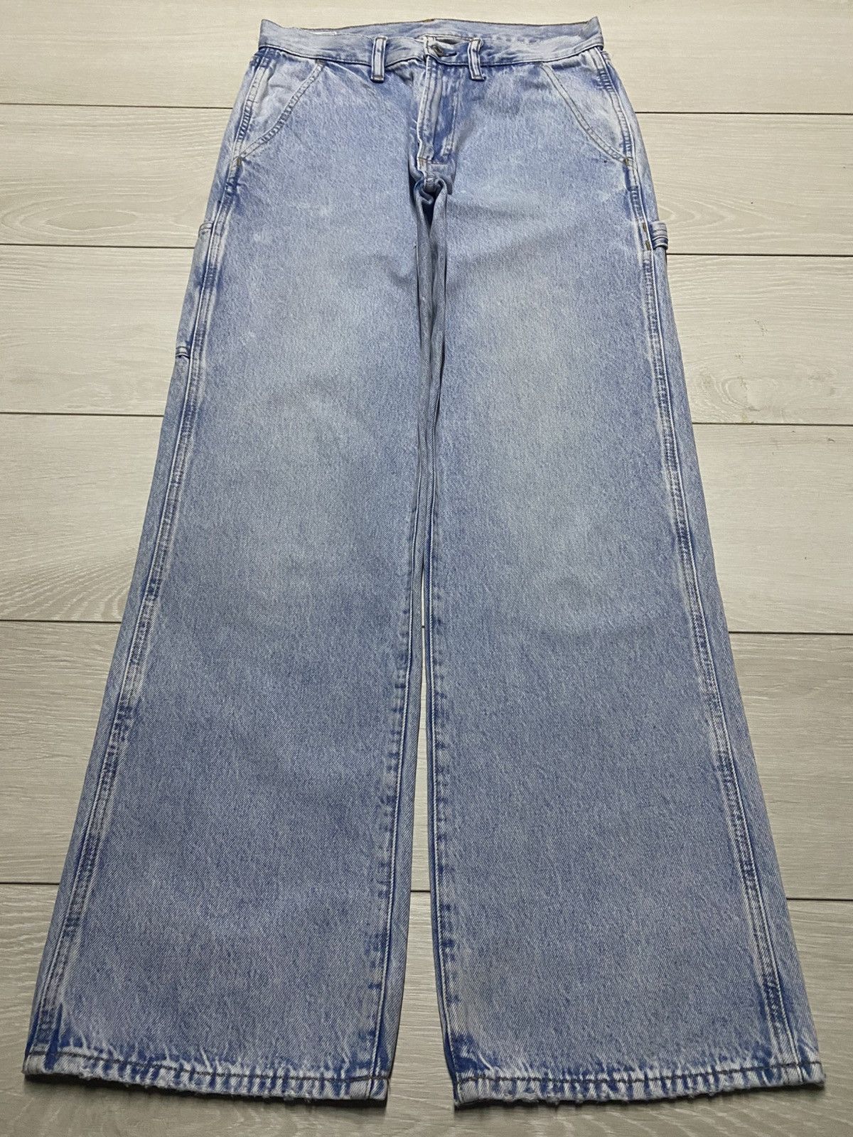 Gap Vintage Gap Carpenter Light Wash Baggy Jeans Size US 29 - 1 Thumbnail