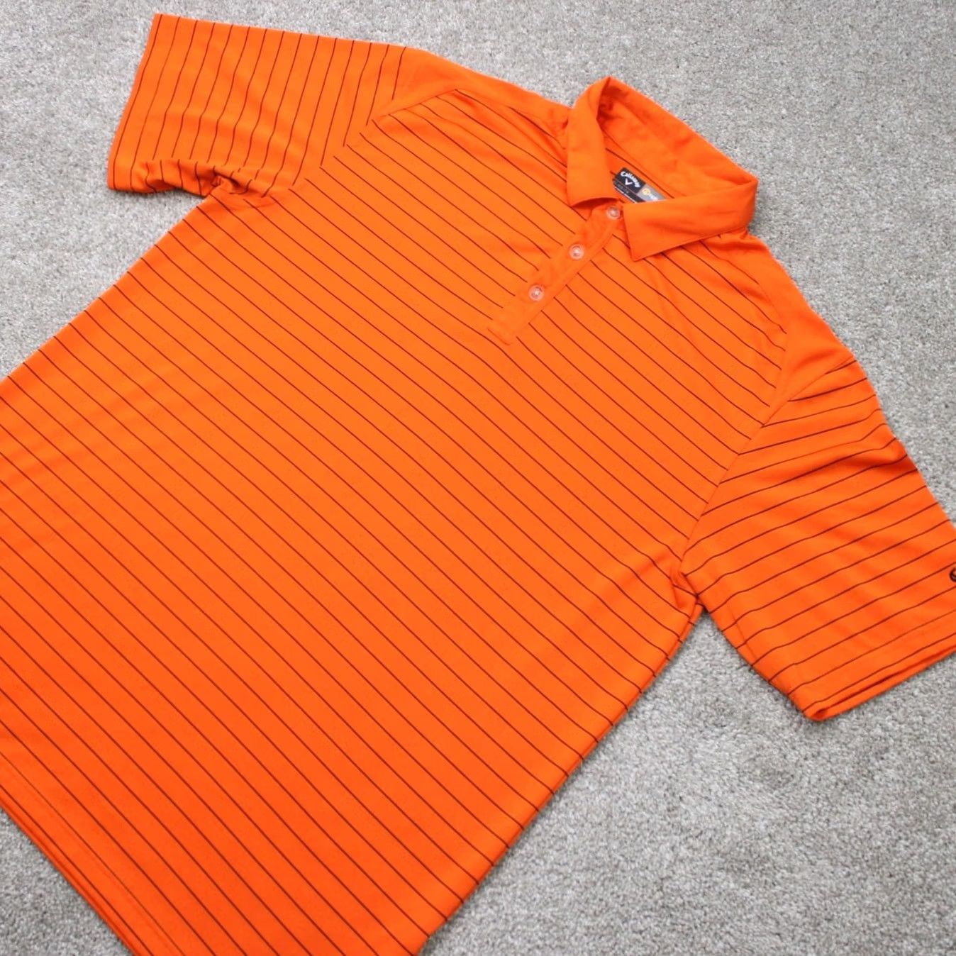 Callaway Callaway Opti-Dri Polo Shirt Mens XL Orange 100% Polyester Short Sleeve Golf Shirt Polo Shirt Nike? Size US XL / EU 56 / 4 - 3 Thumbnail