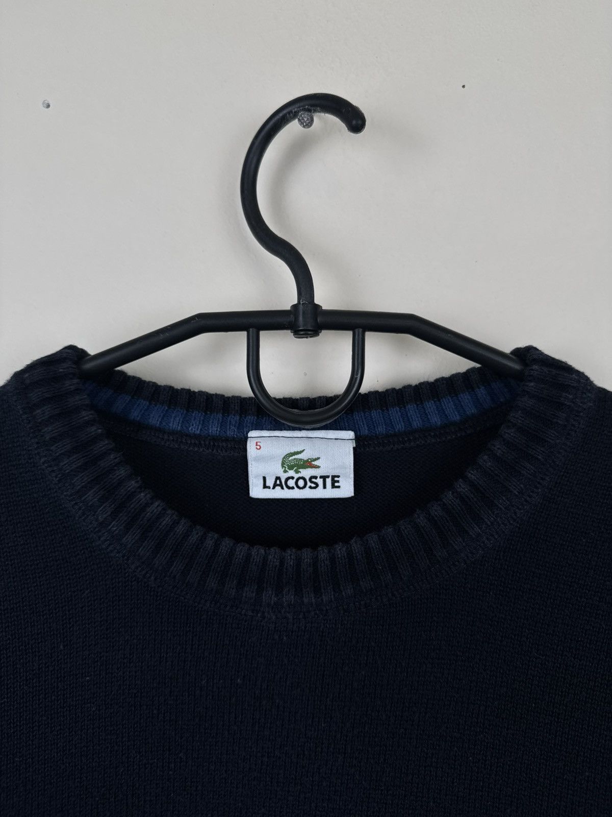 Lacoste Vintage Lacoste Sweater Dark Blue L Pasha Style Casual Size US L / EU 52-54 / 3 - 17 Thumbnail