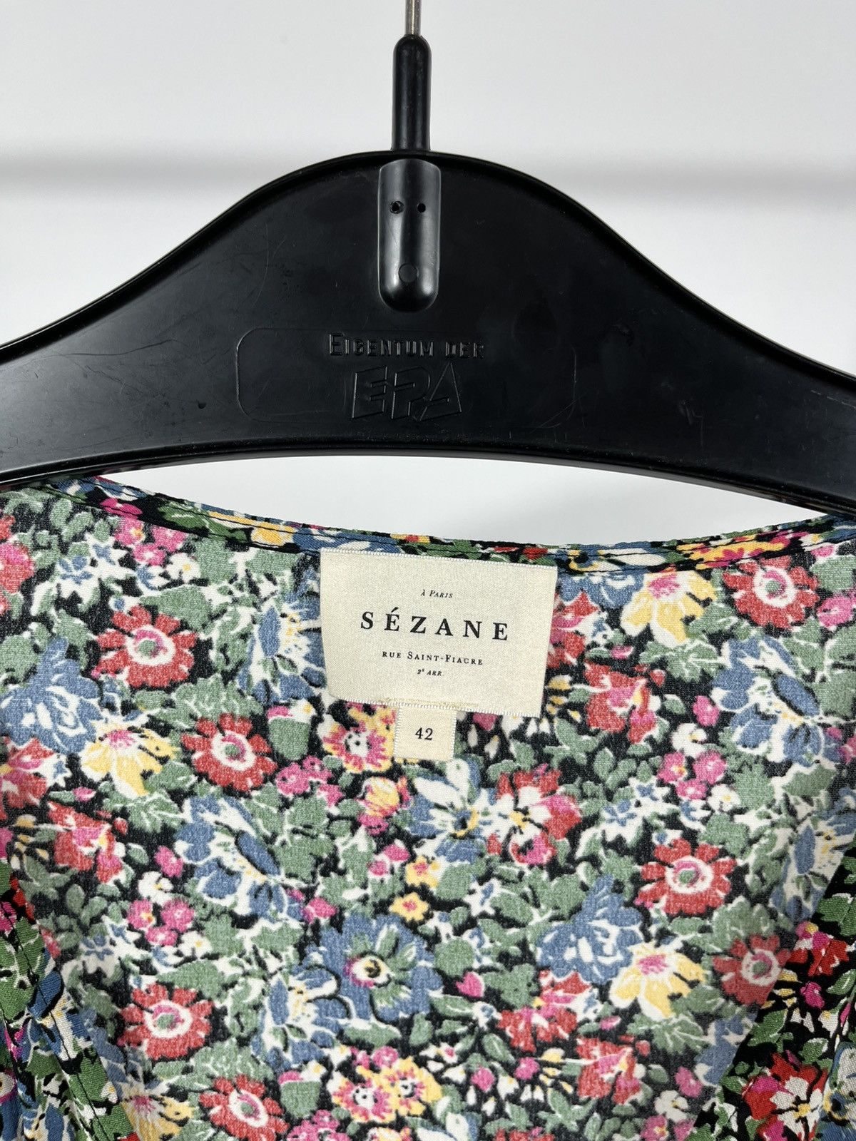 Sezane Sézane floral midi dress women’s size 42 EU 10 UK boho style Size L / US 10 / IT 46 - 3 Thumbnail