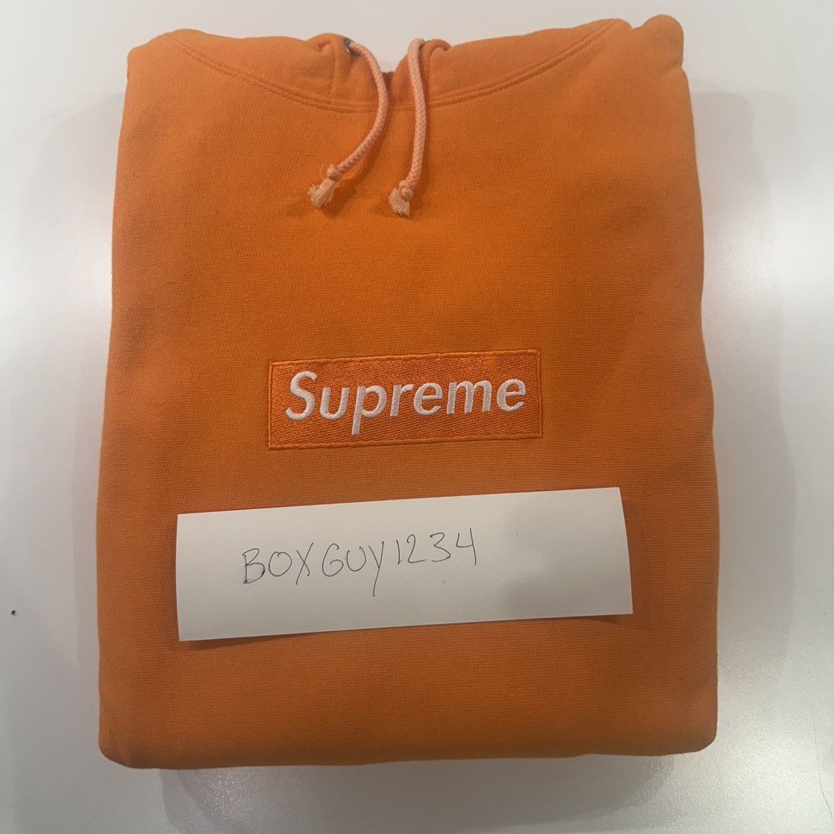 Supreme 1999 Orange Box Logo Hoodie Size US L / EU 52-54 / 3 - 6 Thumbnail