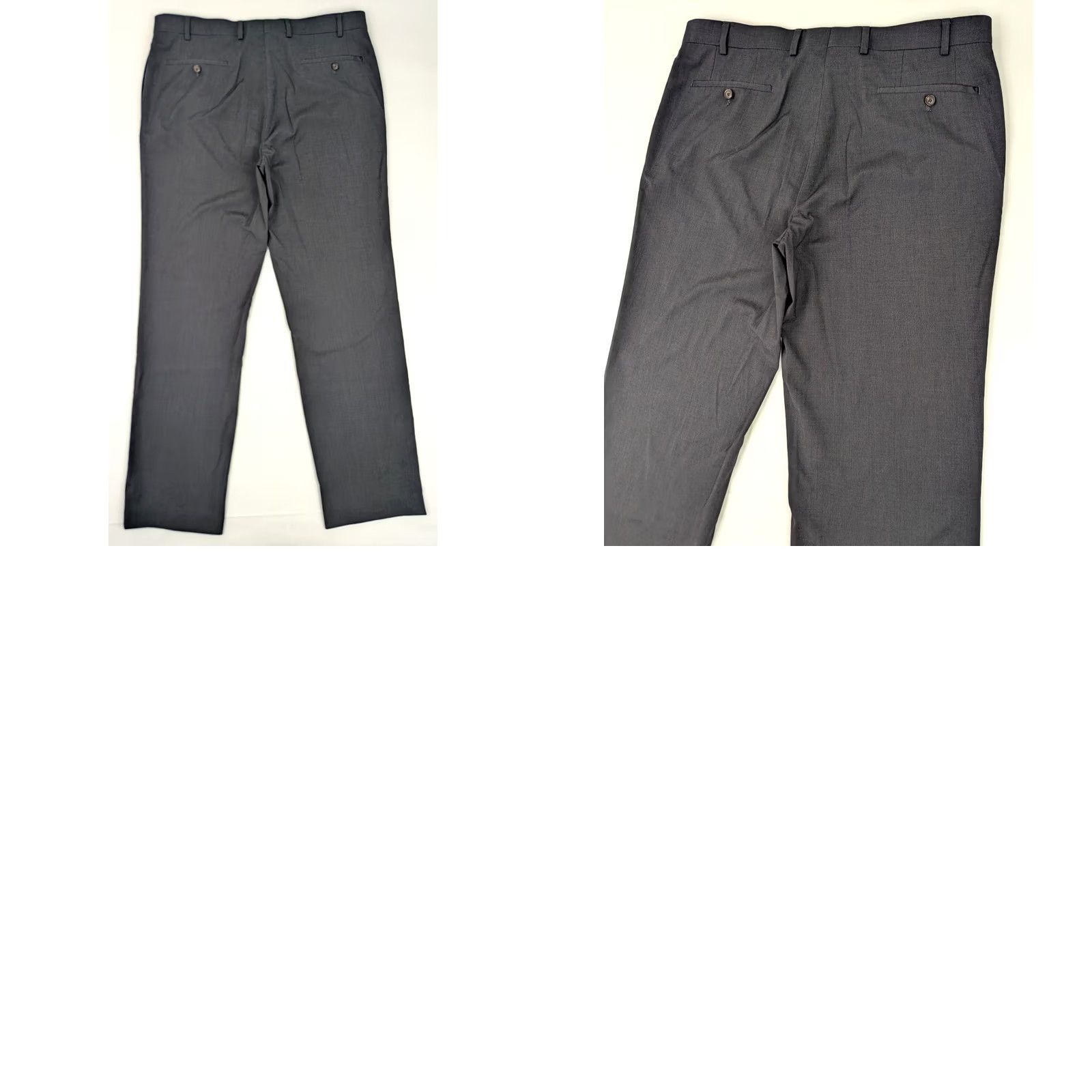 Ralph Lauren RALPH LAUREN Dress Pants Men Gray Flat Front Straight Leg 36x32 Fits 37x32 Size US 37 - 8 Thumbnail