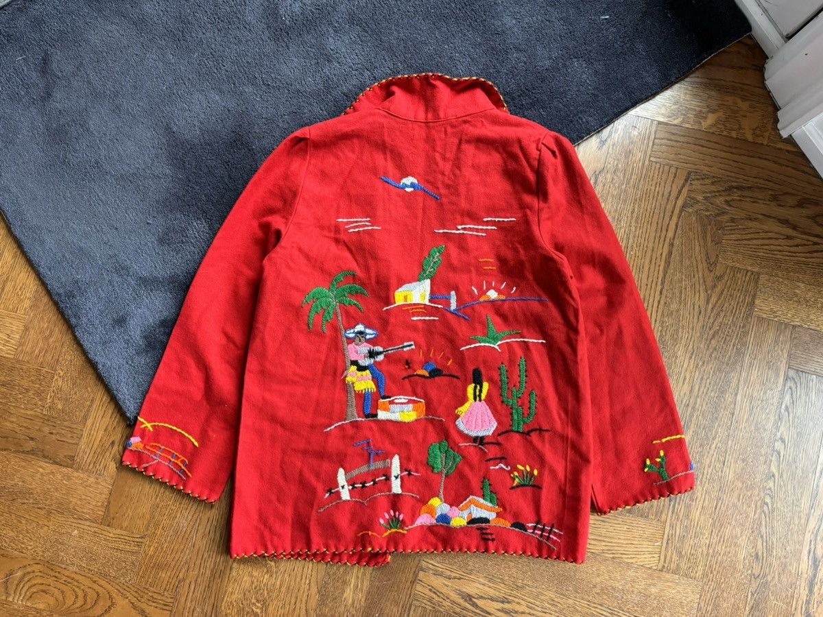 Vintage 1940s Mexican Wool Jacket 1950s Vintage Embroidered By Mikes Size M / US 6-8 / IT 42-44 - 18 Thumbnail