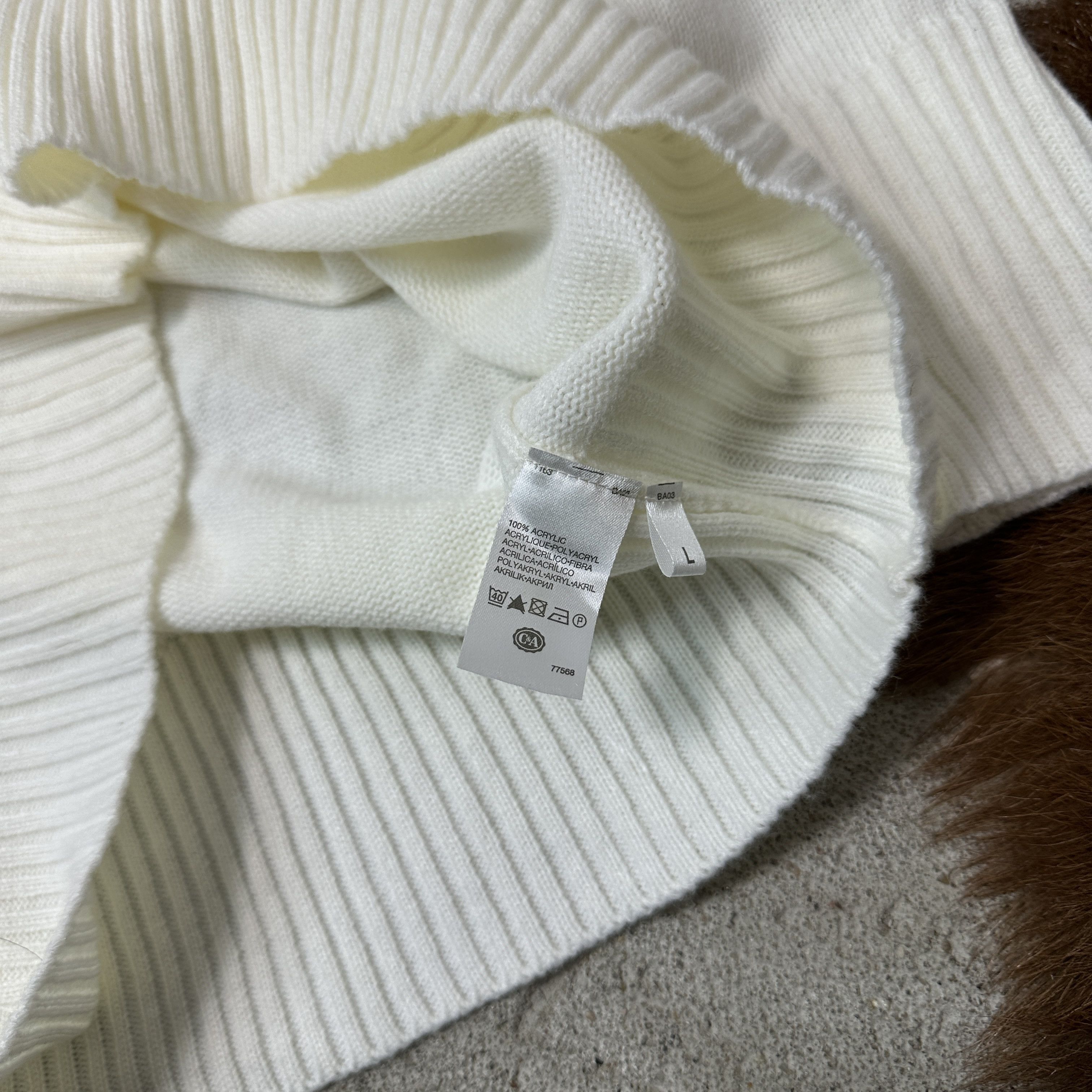Vintage Vintage Cottage Big Collar Bare Shoulders Sweater Y2K Size L / US 10 / IT 46 - 3 Thumbnail