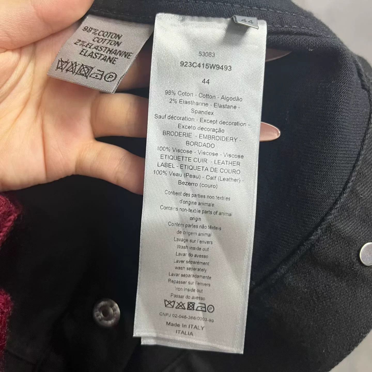 Dior Dior Classic Black Embroidered Bee Jacket Size US S / EU 44-46 / 1 - 3 Thumbnail
