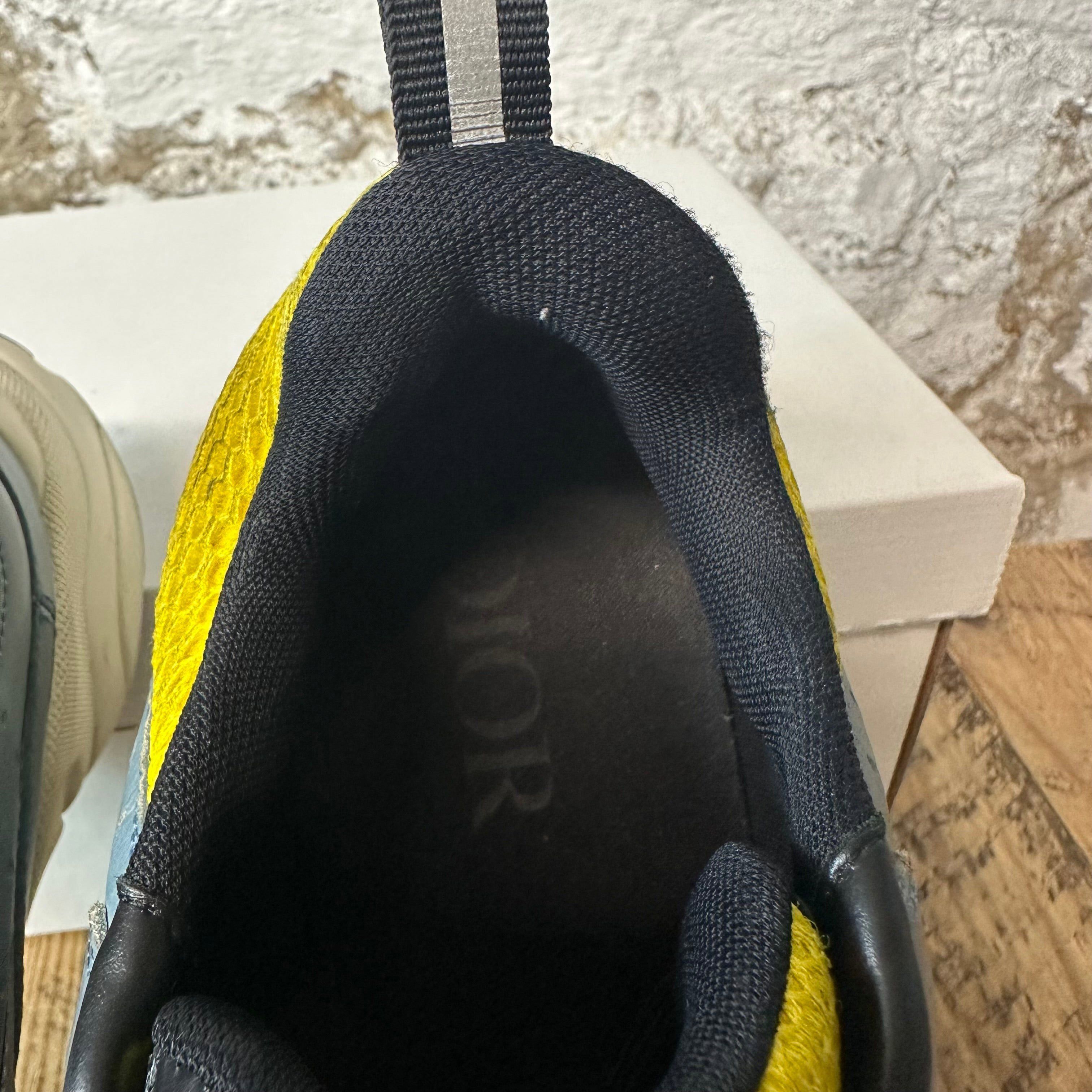 Dior Dior B22 Teal Yellow White Sneaker Sz 7 (40) Size US 7 / EU 40 - 4 Thumbnail