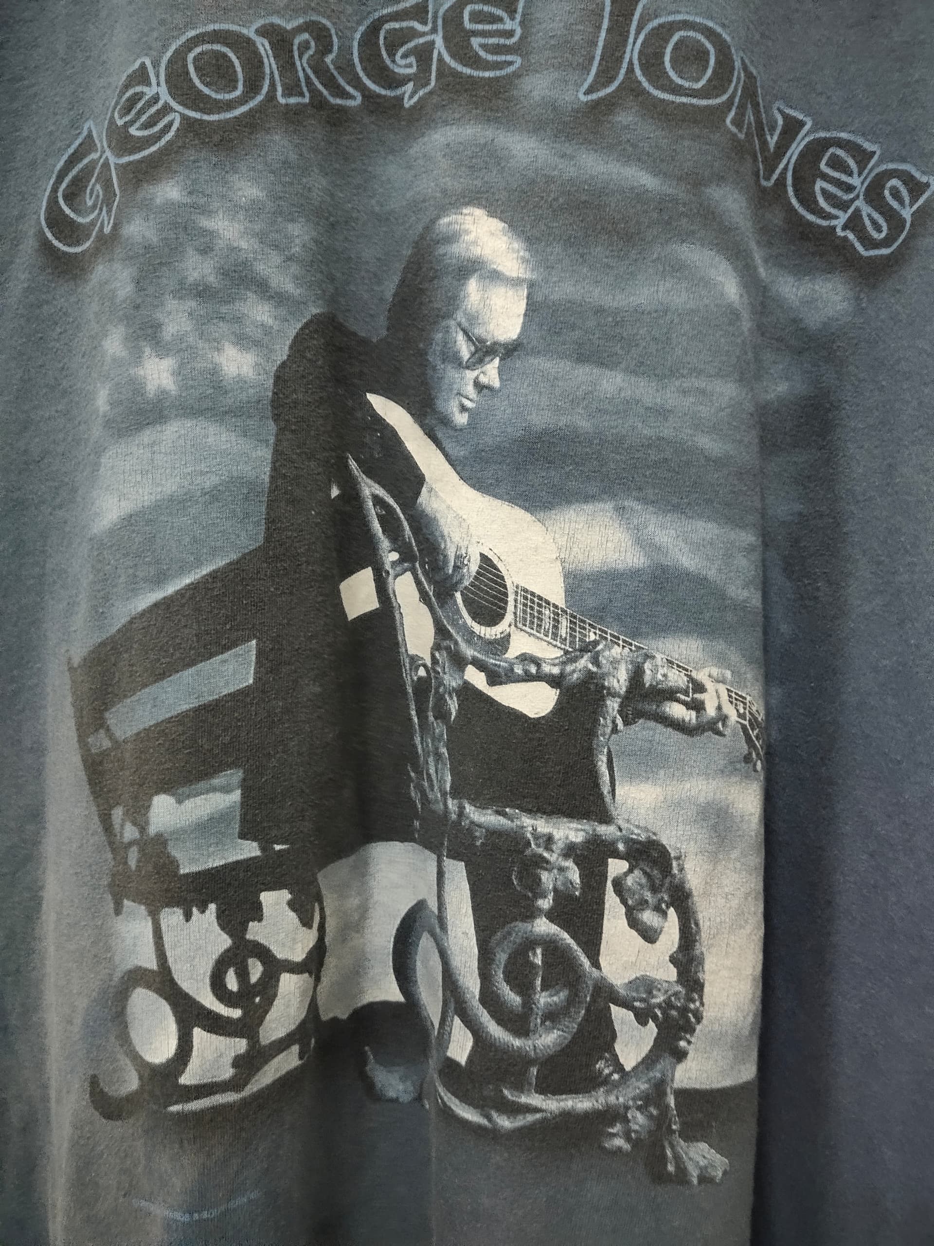 Band Tees Vintage George Jones Rock band t shirt tour Size US XL / EU 56 / 4 - 2 Thumbnail
