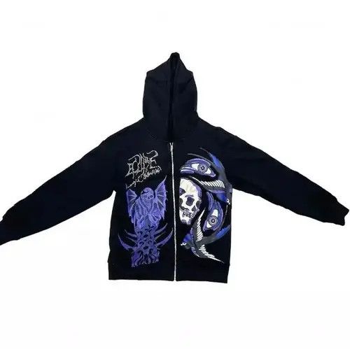 Other Rhinesothic Print Zip Up Hoodie Punk Rock Style Size US L / EU 52-54 / 3 - 1 Thumbnail