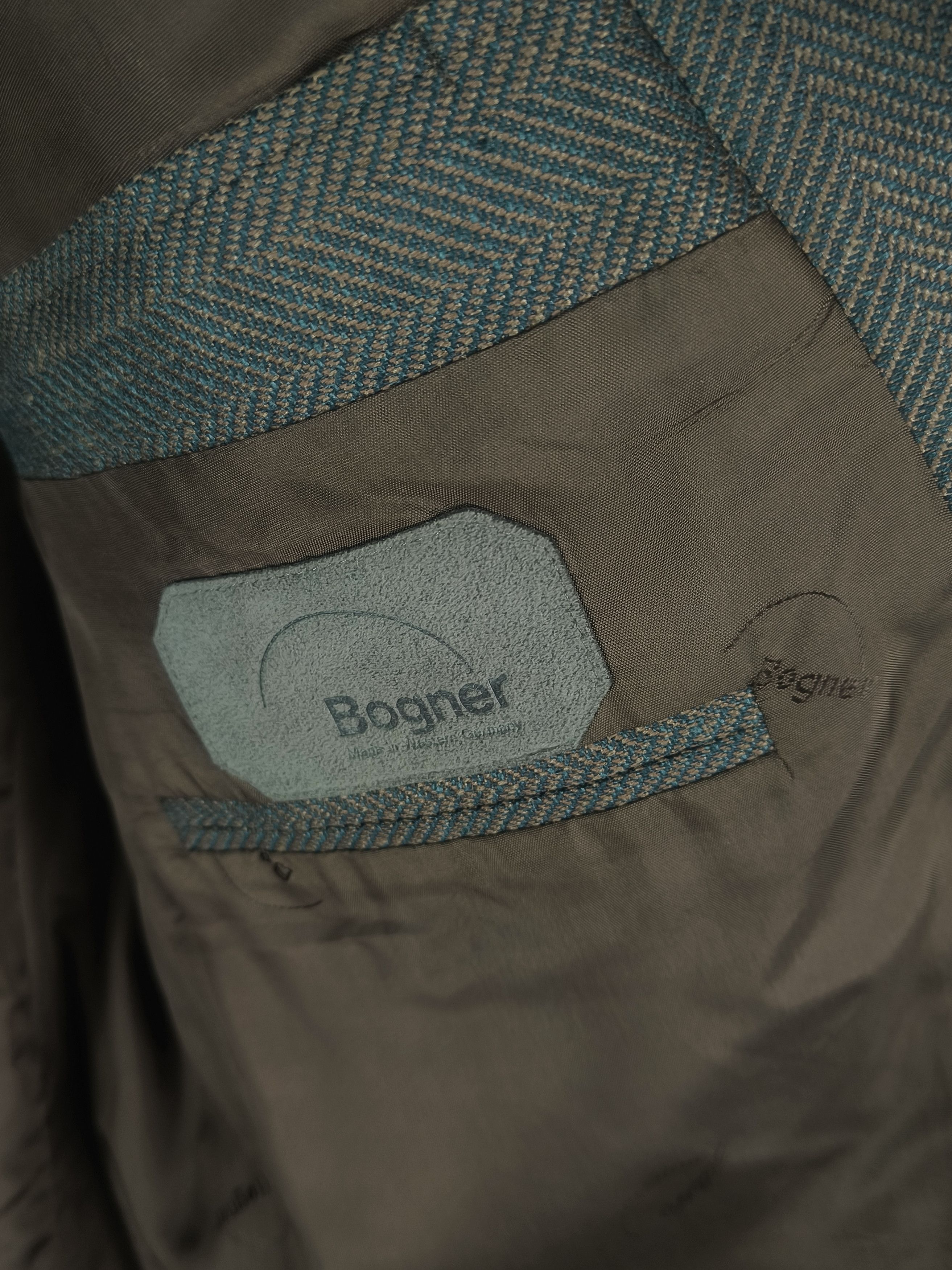 Bogner Bogner Blazer Made in W. Germany Olive Brown Wool Sport Coat Size 40R - 3 Thumbnail