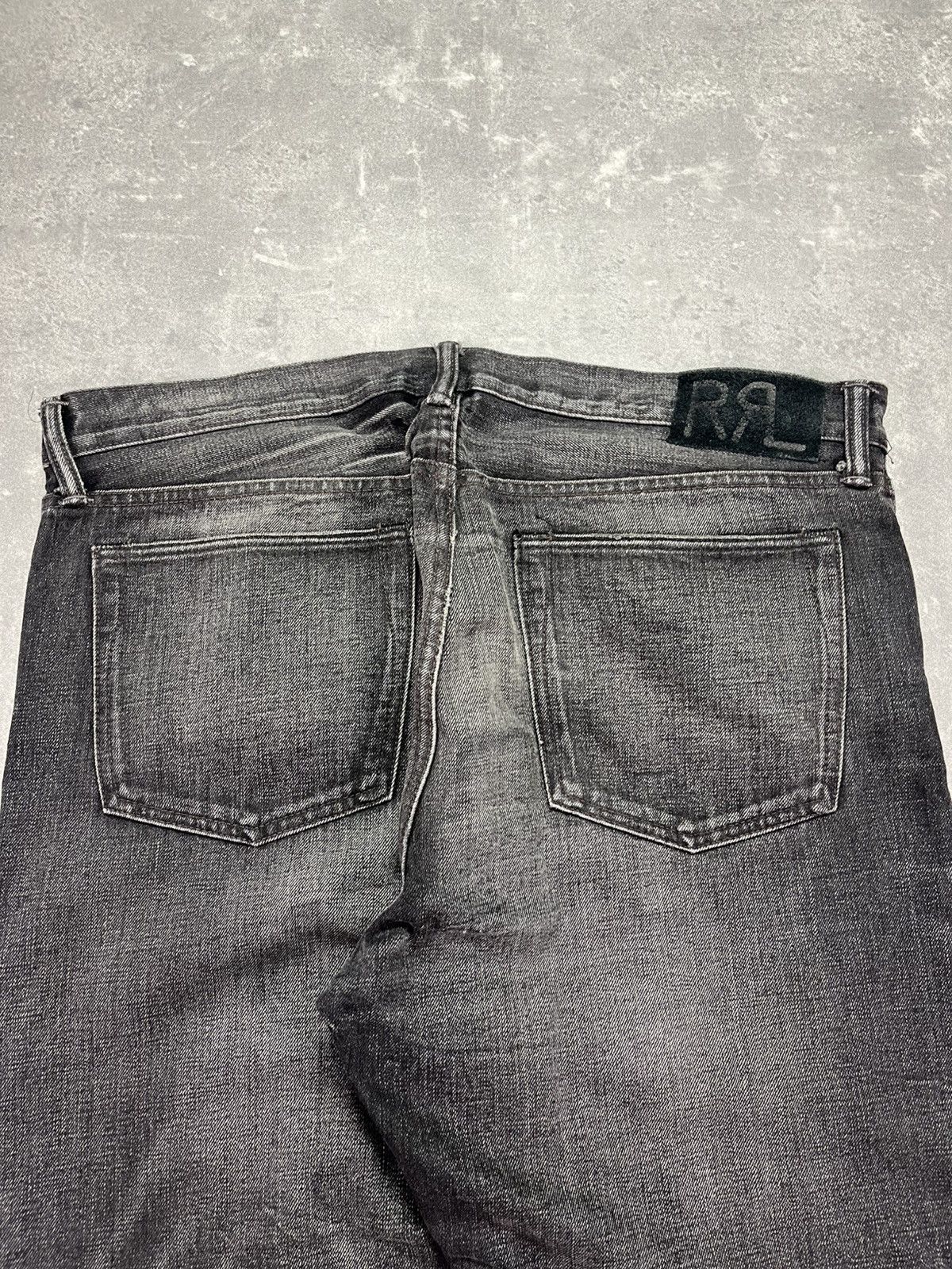 RRL Ralph Lauren × Ralph Lauren RRL Ralph Lauren Slim Narrow Faded Selvedge Denim Jeans 38 Size US 38 / EU 54 - 14 Thumbnail
