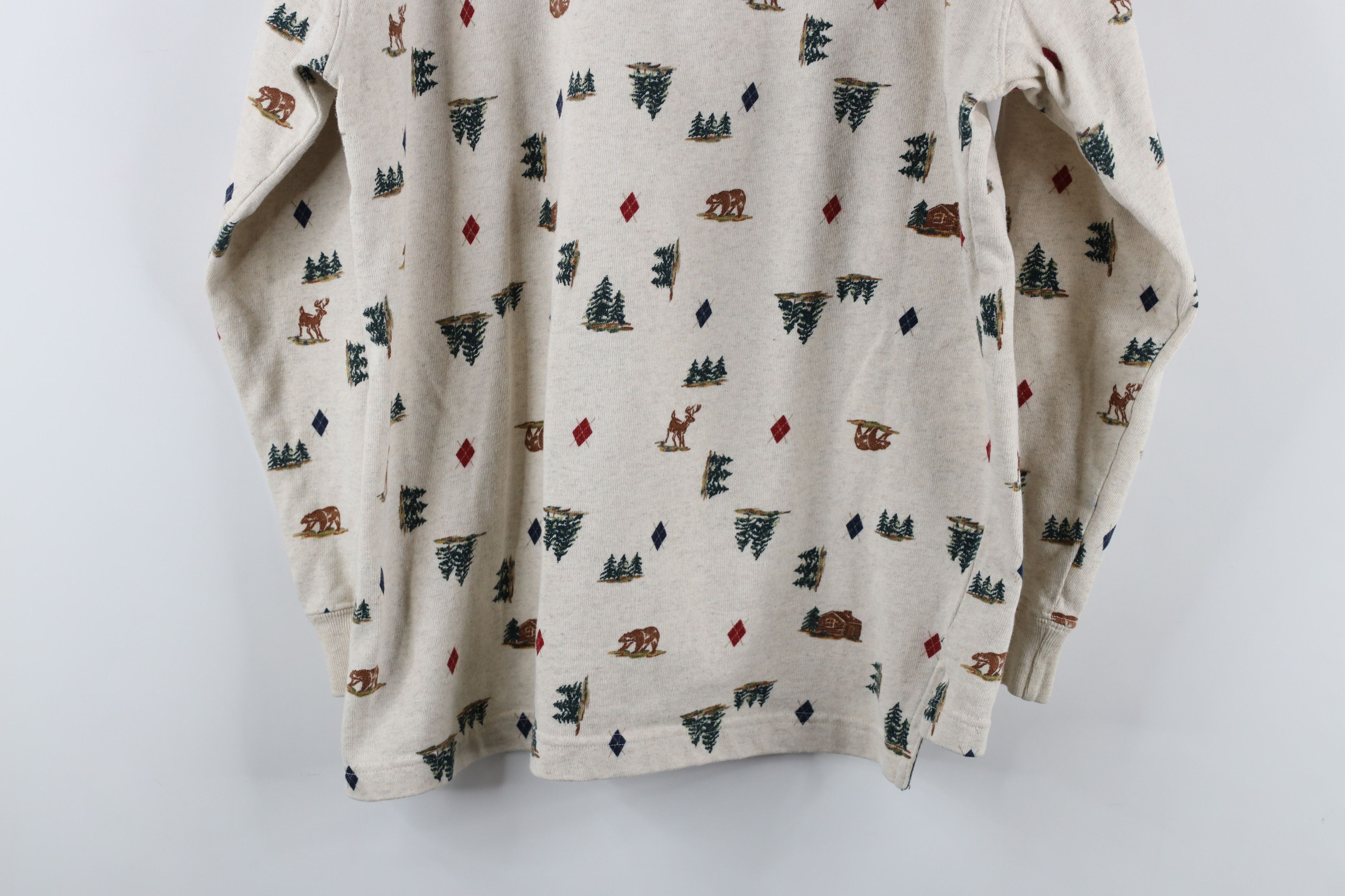 Polo Ralph Lauren Vintage 90s Chaps Ralph Lauren Print Nature Long Sleeve Polo Size US S / EU 44-46 / 1 - 8 Thumbnail