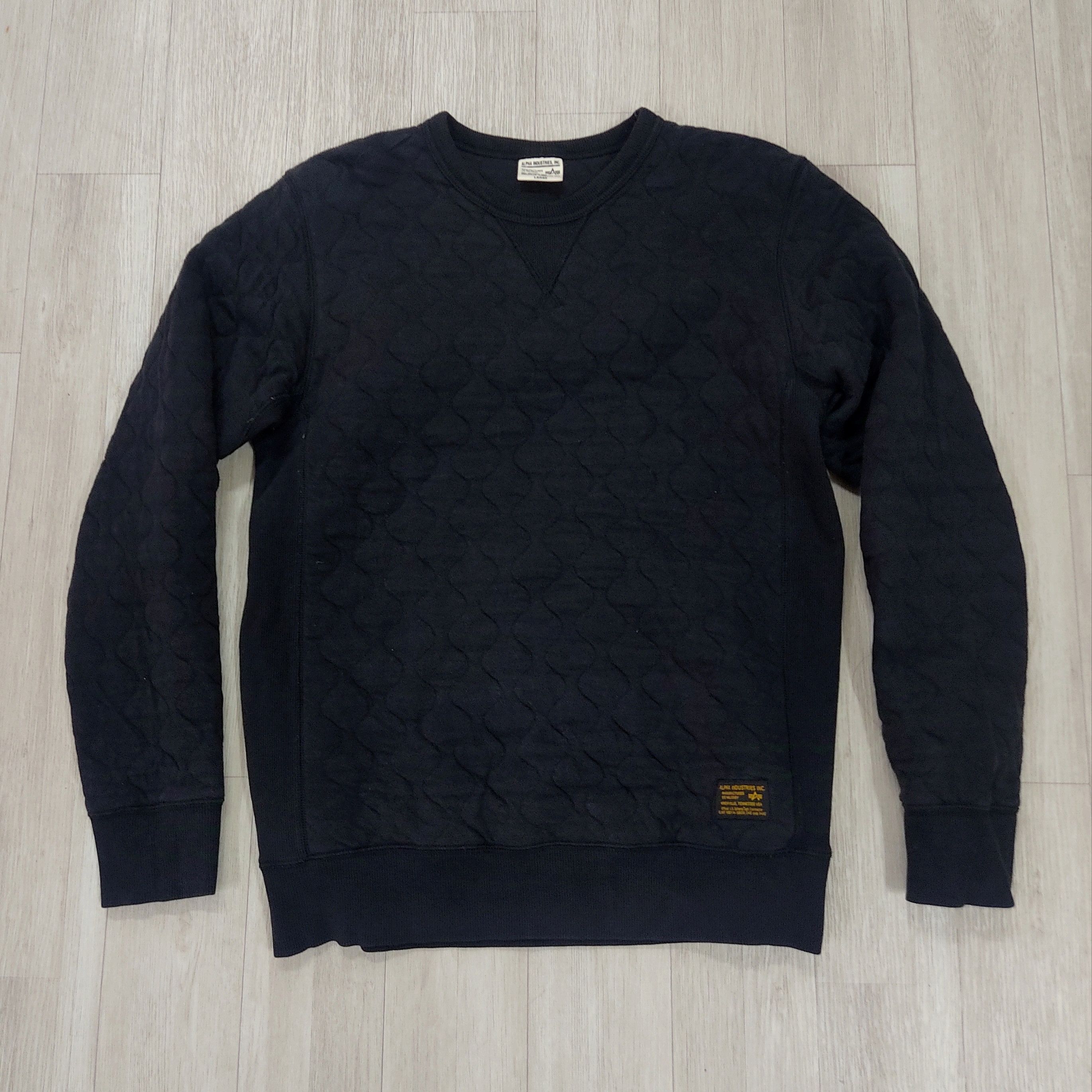 Alpha Industries Alpha Industries Quilted Crewneck Sweatshirt Size US L / EU 52-54 / 3 - 4 Thumbnail