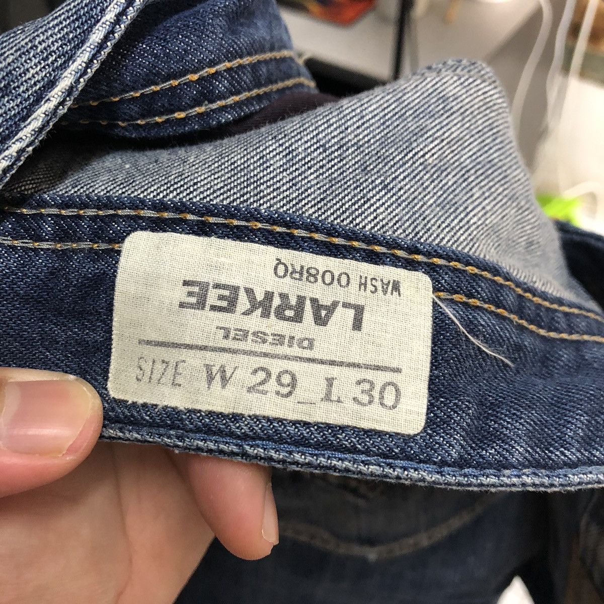 Diesel DLL Diesel Larkee Blue Distressed Denim Pants #C082 Size US 30 / EU 46 - 19 Thumbnail