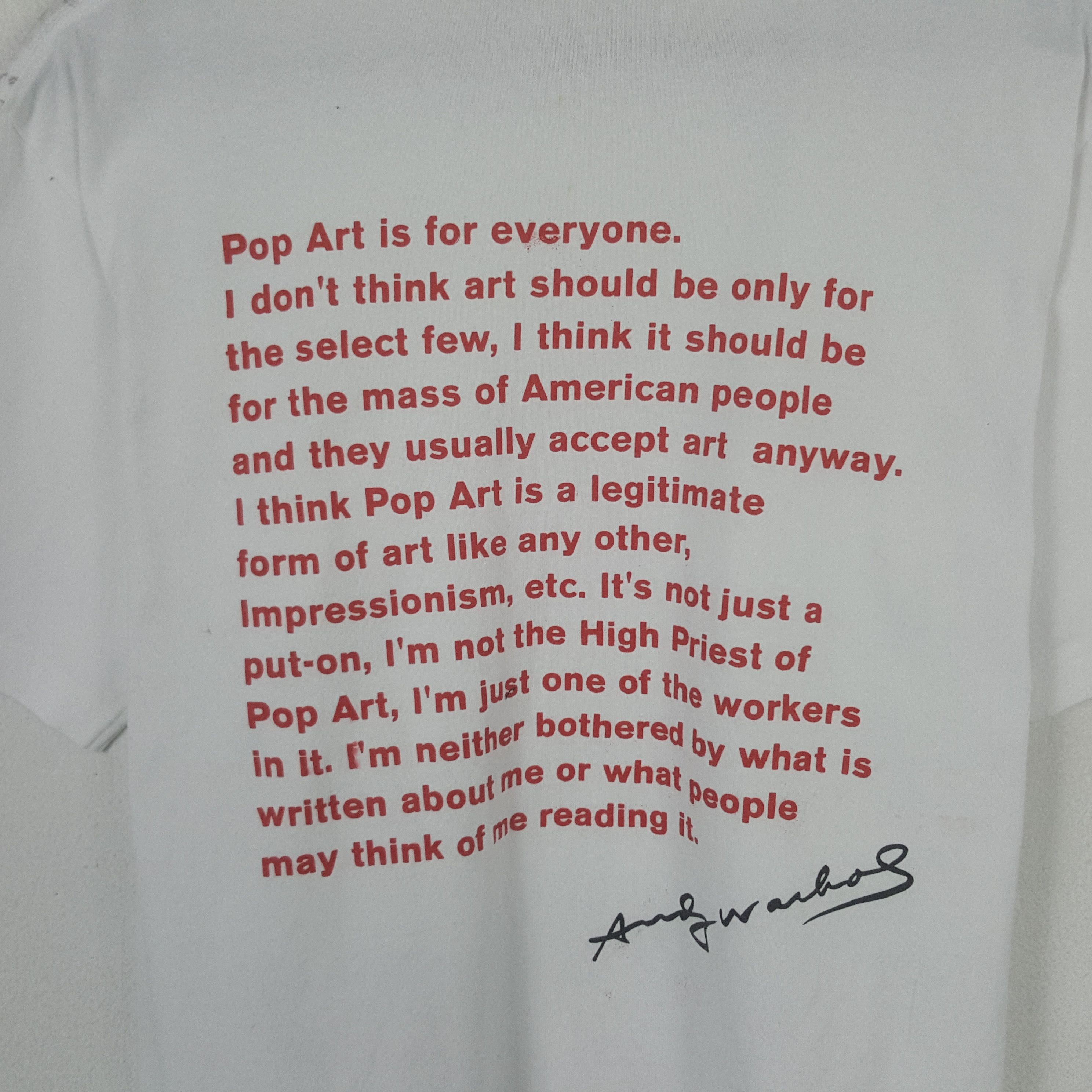 Andy Warhol × Uniqlo Vintage Andy Warhol x Uniqlo Monogram Logo T-Shirt Size US L / EU 52-54 / 3 - 4 Thumbnail