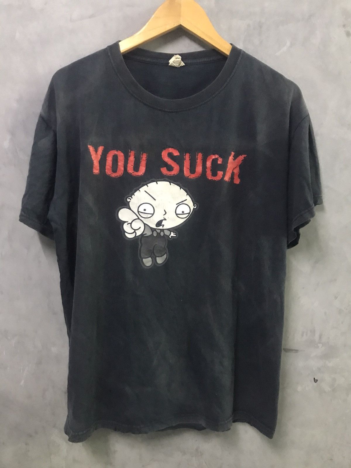 Fruit Of The Loom × Vintage Vintage Family Guy Stewie “You Suck” T-Shirt Size US L / EU 52-54 / 3 - 1 Thumbnail