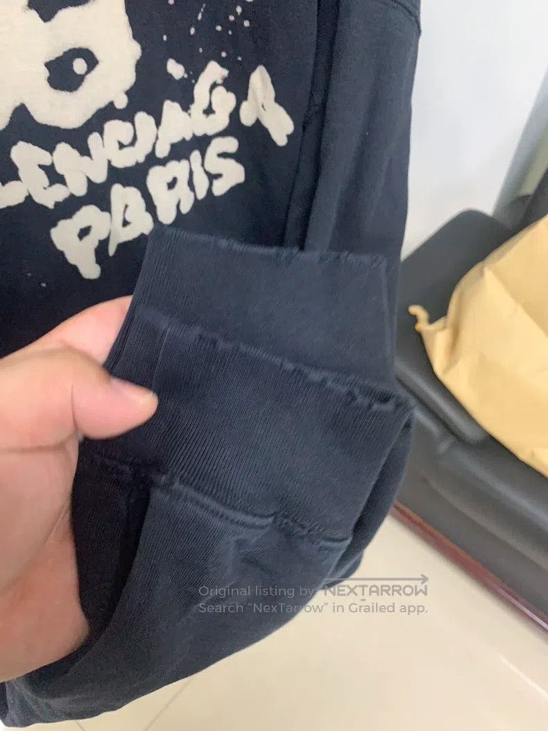 Balenciaga Balenciaga Black Hooded Sweatshirt XXS Size Size US XXS / EU 40 - 5 Thumbnail