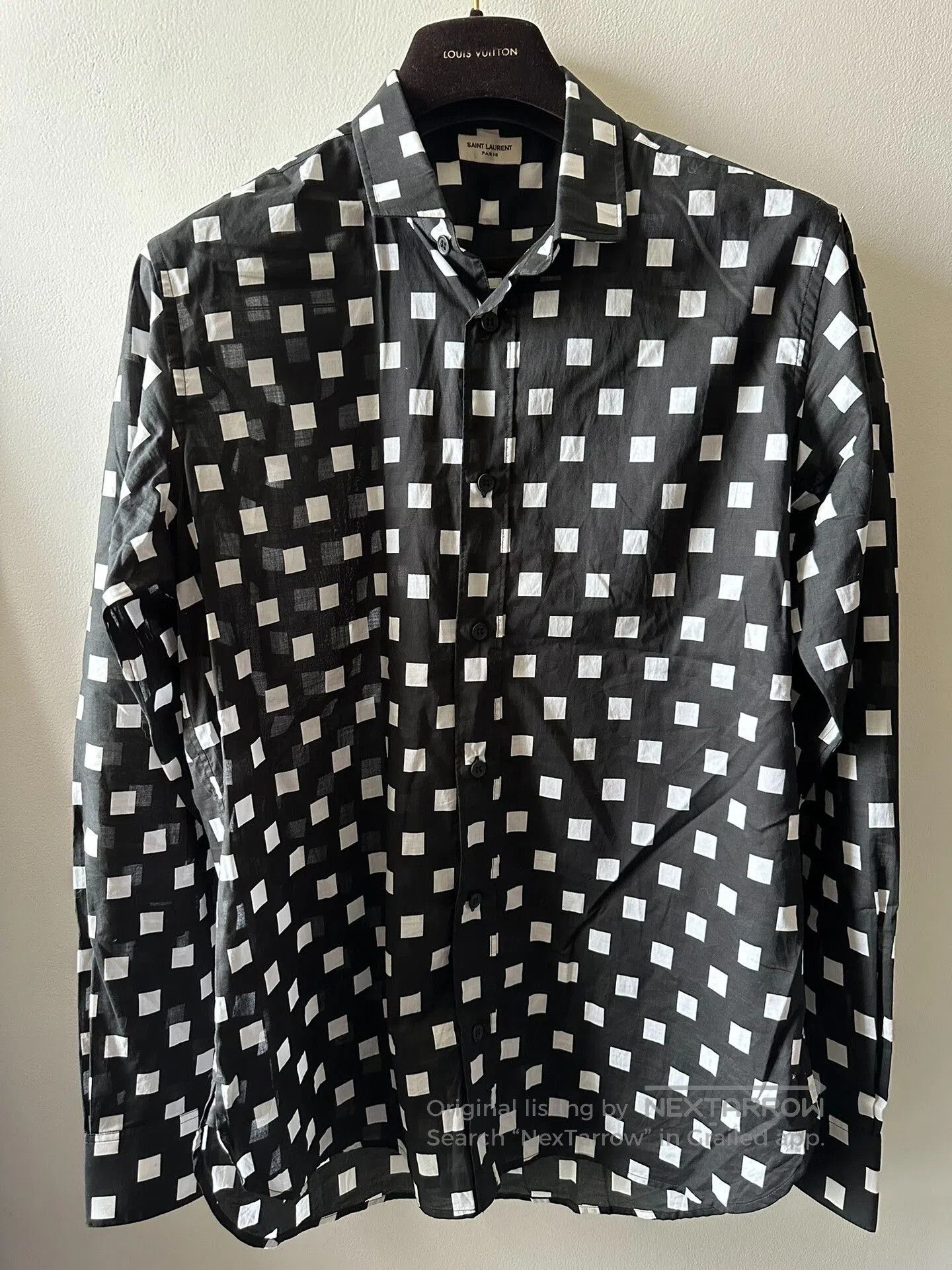 Saint Laurent Paris saint laurent black and white check shirt. Size US M / EU 48-50 / 2 - 1 Thumbnail