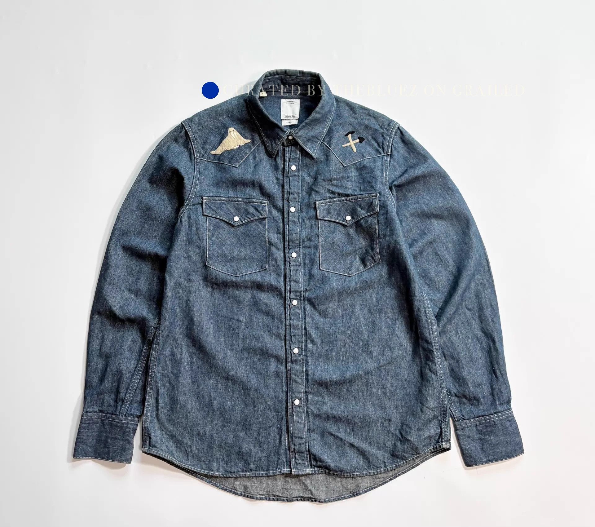 Visvim Classic Denim Button-Up Shirt Size US M / EU 48-50 / 2 - 1 Thumbnail
