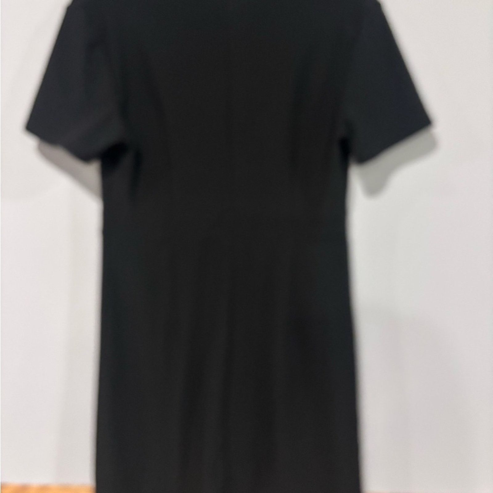 Other Elegant Maze Collection Black Button-Down Mini Dress- Size L Size L / US 10 / IT 46 - 6 Thumbnail
