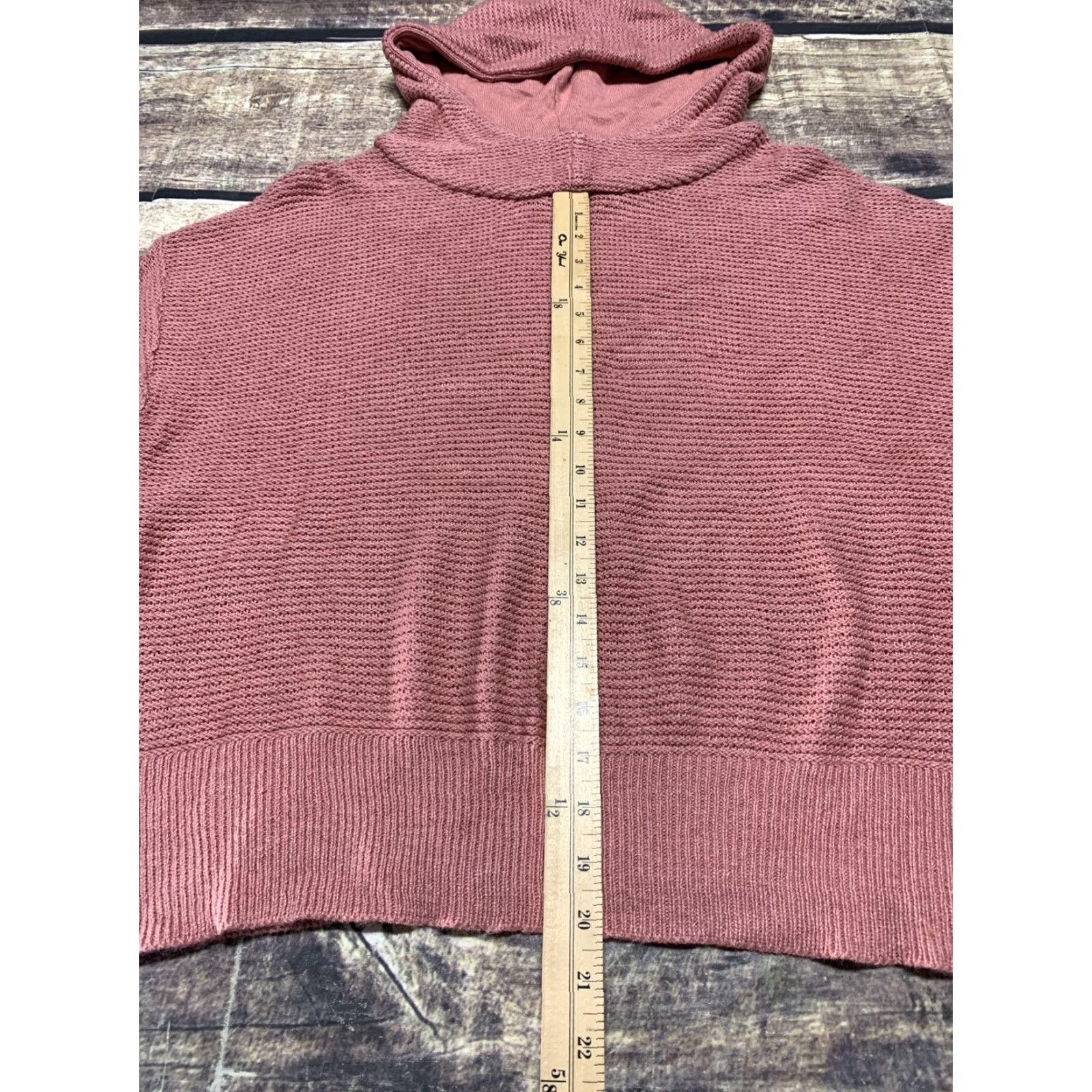 Vintage All in Motion Women's Rose Red Long Sleeve Hooded Sweater XL Extra Large NEW NWT Size XL / US 12-14 / IT 48-50 - 6 Thumbnail