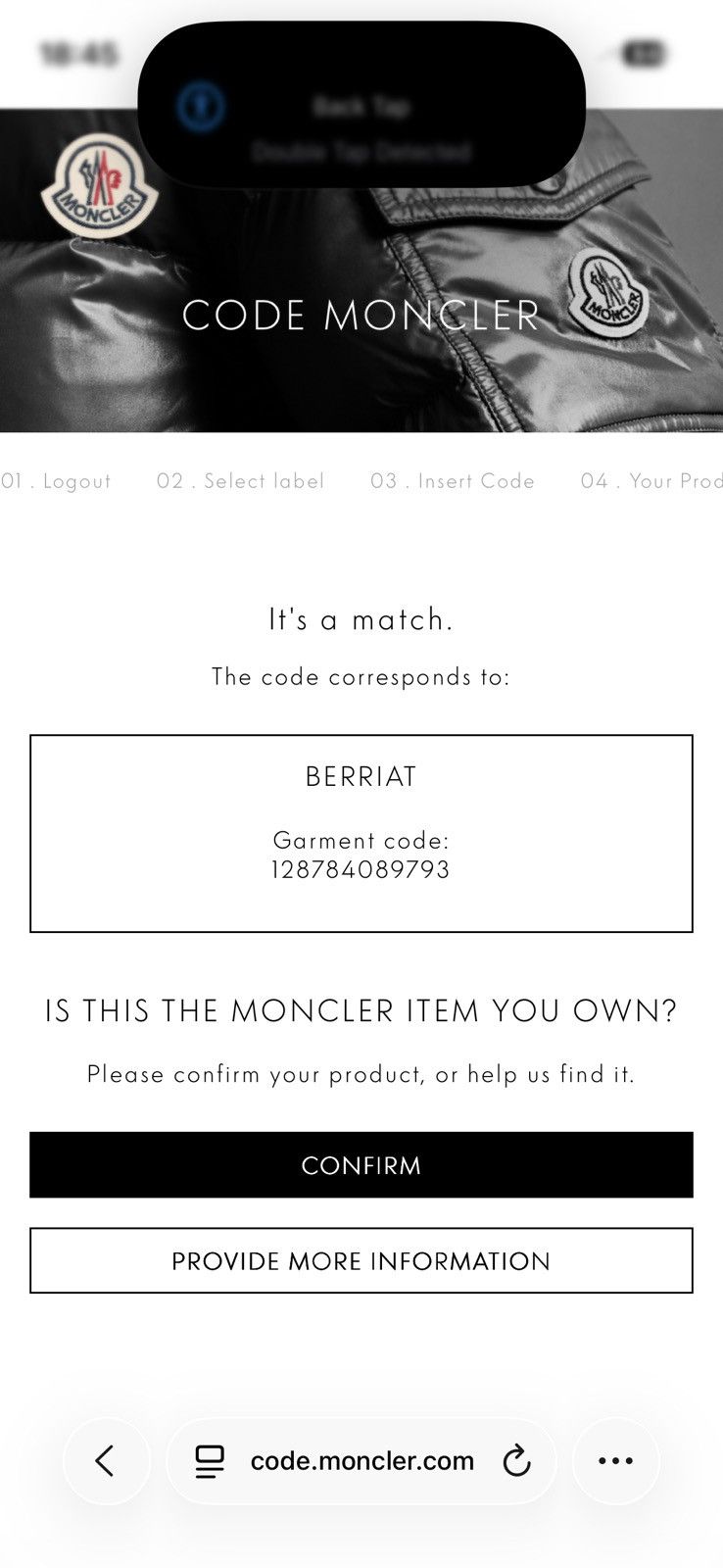 Moncler BERRIAT Biker jacket Size US XXL / EU 58 / 5 - 25 Thumbnail