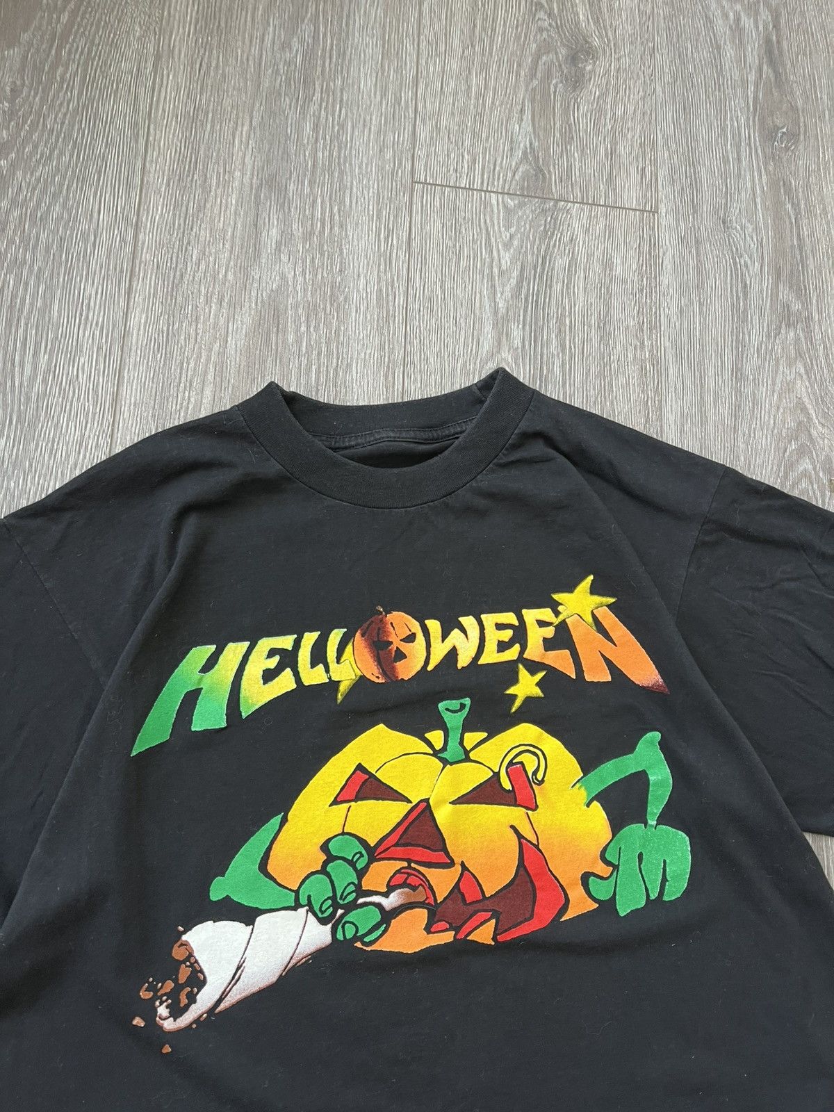 Band Tees Vintage 90s Helloween Band T-Shirt Merch Rock Size US L / EU 52-54 / 3 - 7 Thumbnail