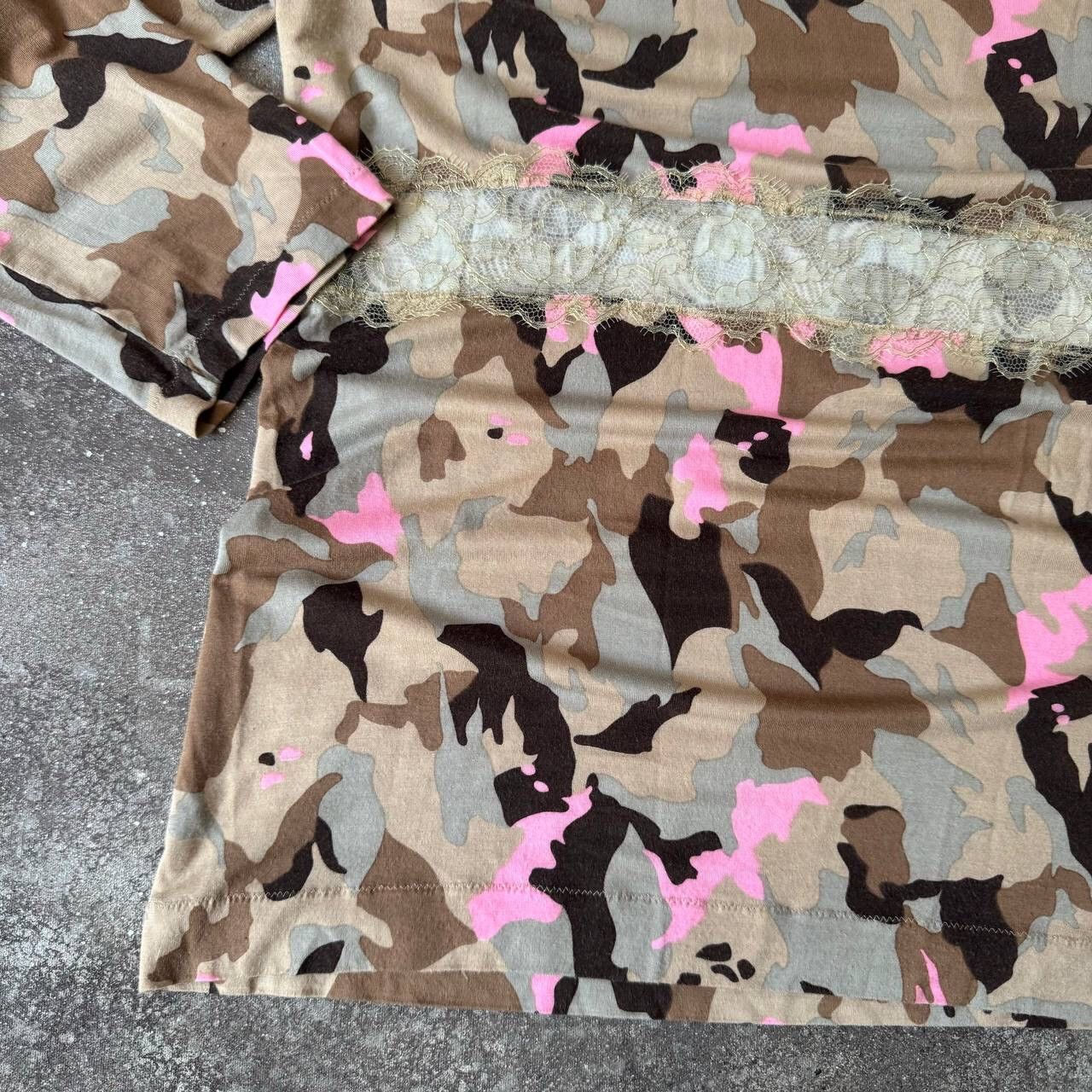 Blumarine × Vintage Blumarine Vintage 3/4 Sleeve Camo Blouse Size L / US 10 / IT 46 - 6 Thumbnail