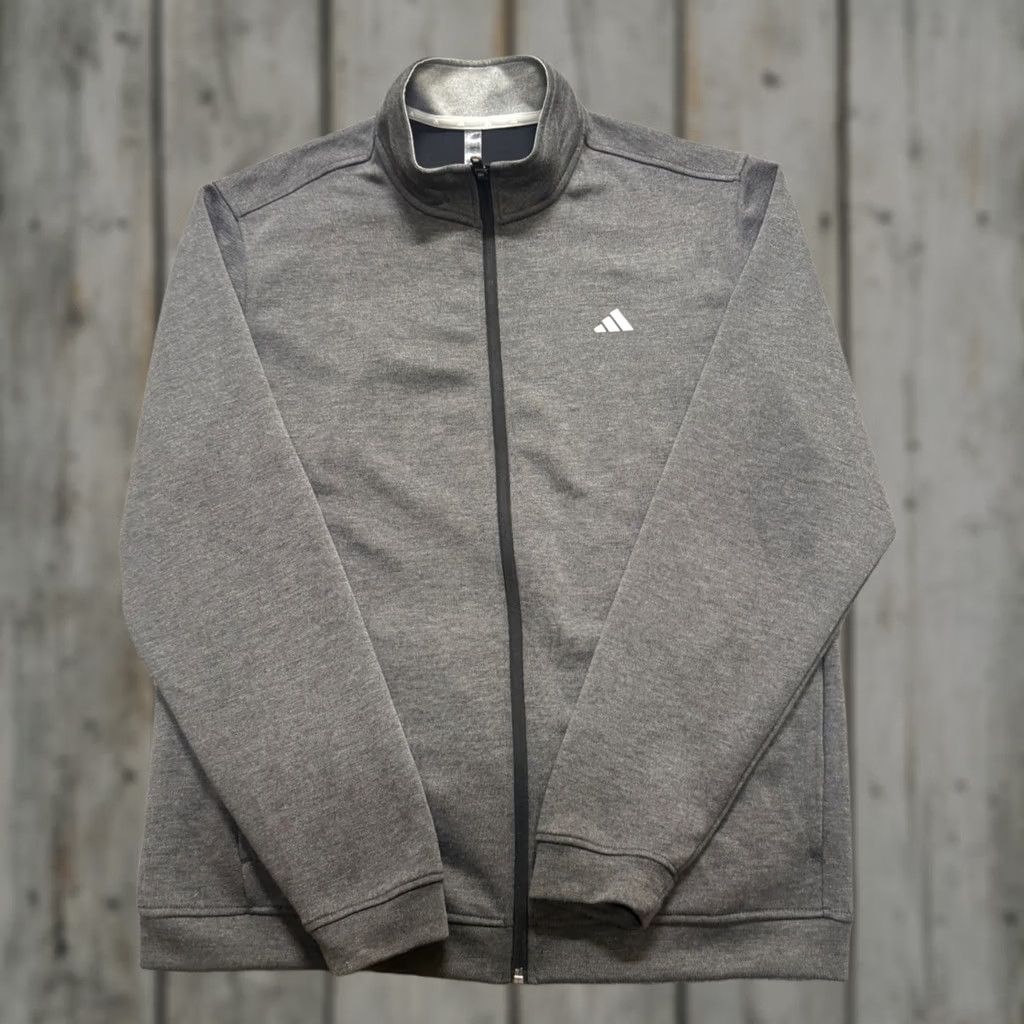 Adidas Adidas Men's Elevated Jacket Full Zip Lightweight Fleece L Gray ADVR0896 Size US L / EU 52-54 / 3 - 1 Thumbnail