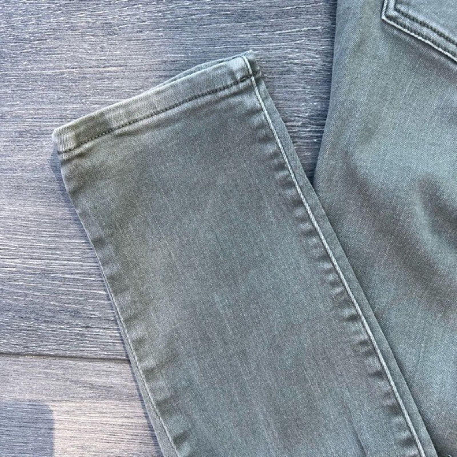 Madewell Madewell Skinny Jeans hi rise 9” size 25 green buton A000326 Size 25" / US 0 / IT 36 - 8 Thumbnail