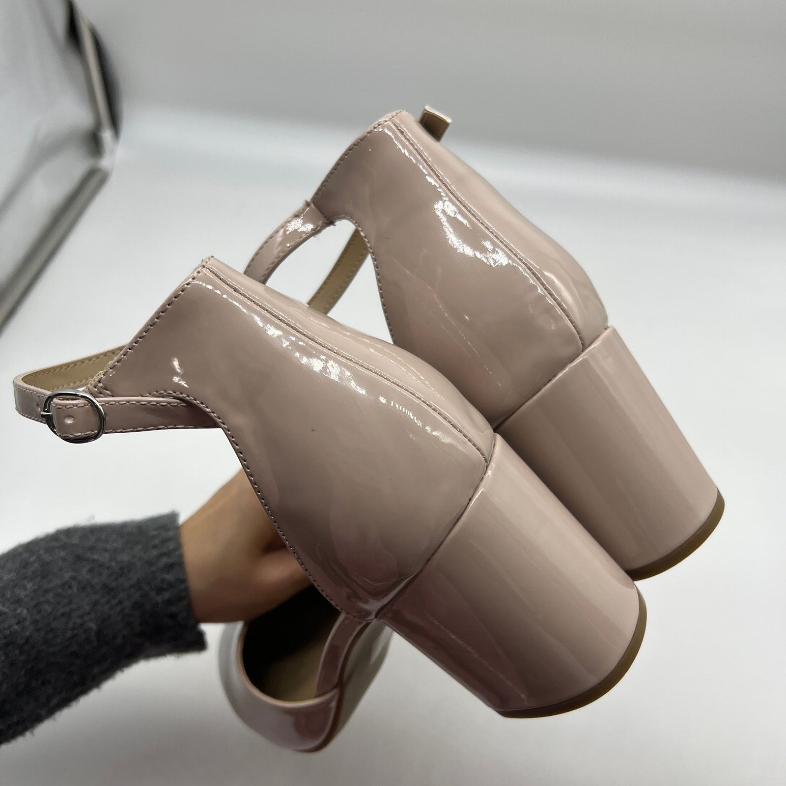 Other Pop Womens Gal Block Heel Nude Pumps Size 11M Size US 11 / IT 41 - 6 Thumbnail