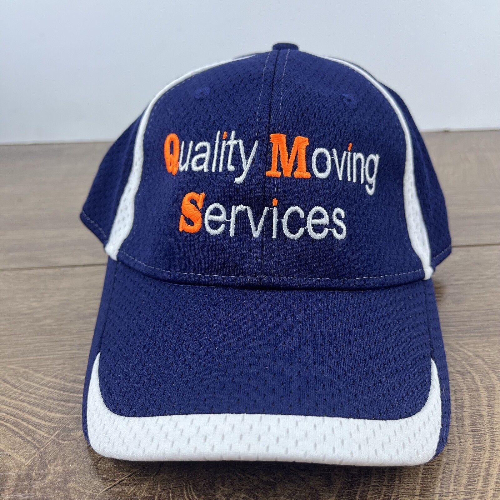 Other QMS Hat Quality Moving Services Hat Blue Cap Adjustable Blue Size ONE SIZE - 3 Thumbnail