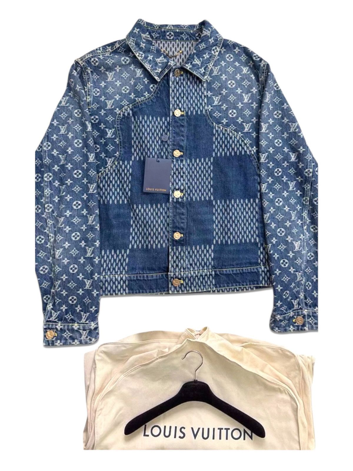Louis Vuitton × Nigo Louis Vuitton x Nigo 52 patchwork Damier Monogram Jacket Size US L / EU 52-54 / 3 - 1 Thumbnail