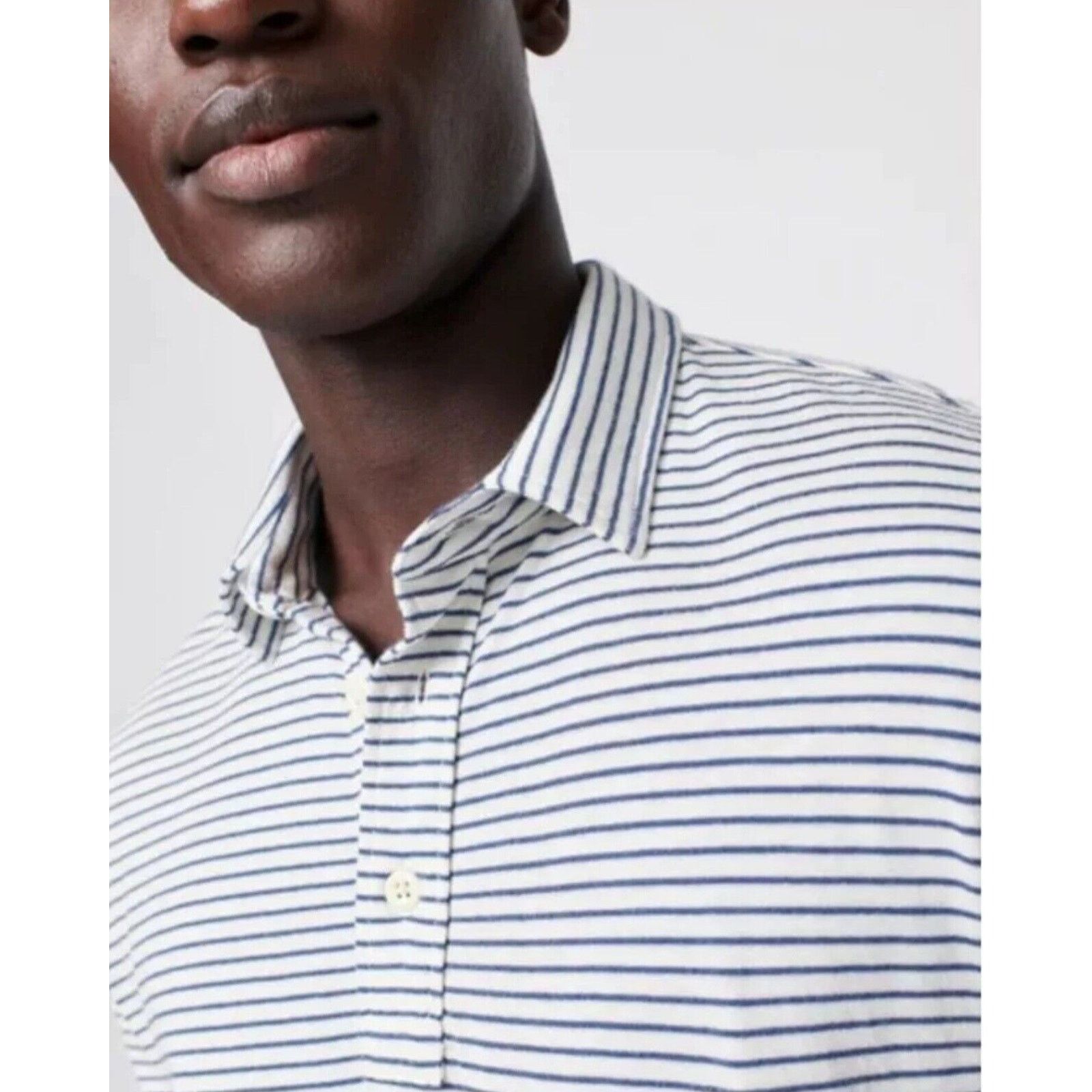 Faherty Faherty Cloud Cotton Short Sleeve Collared polo Striped Size US XL / EU 56 / 4 - 3 Thumbnail