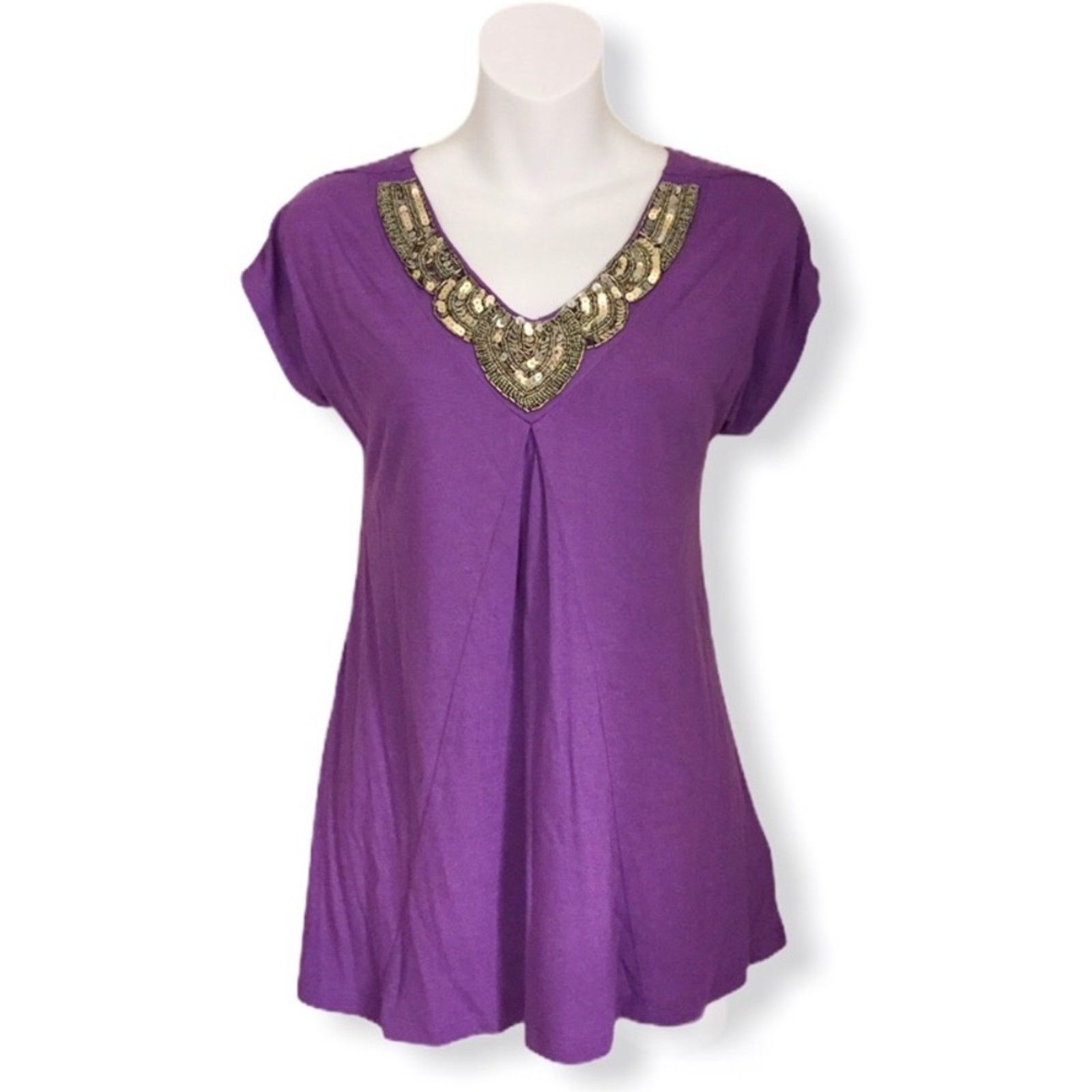 Apt. 9 Apt. 9 Sequin Embellished Top Size M / US 6-8 / IT 42-44 - 2 Thumbnail