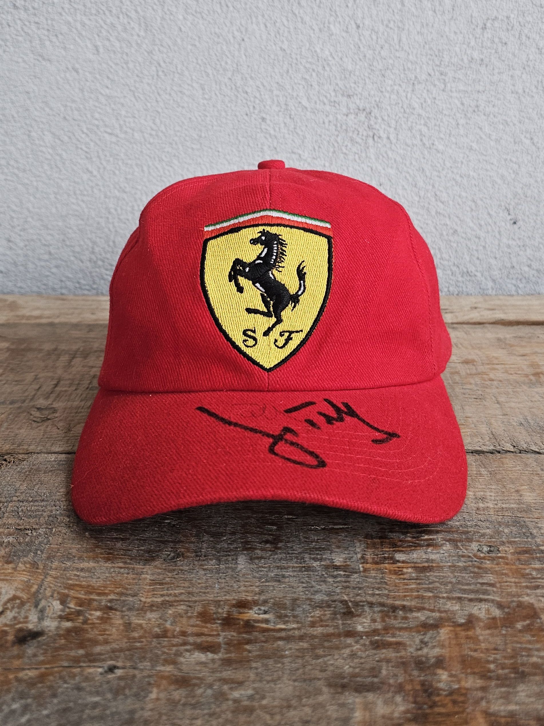 Ferrari Jean Todt Signed Ferrari Hat Size ONE SIZE - 1 Thumbnail