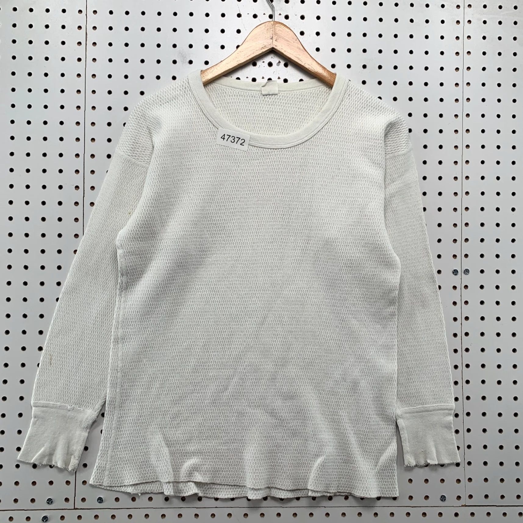 Vintage Wright's Thermal Shirt Mens M White Long Sleeve USA VINTAGE Size US M / EU 48-50 / 2 - 2 Thumbnail