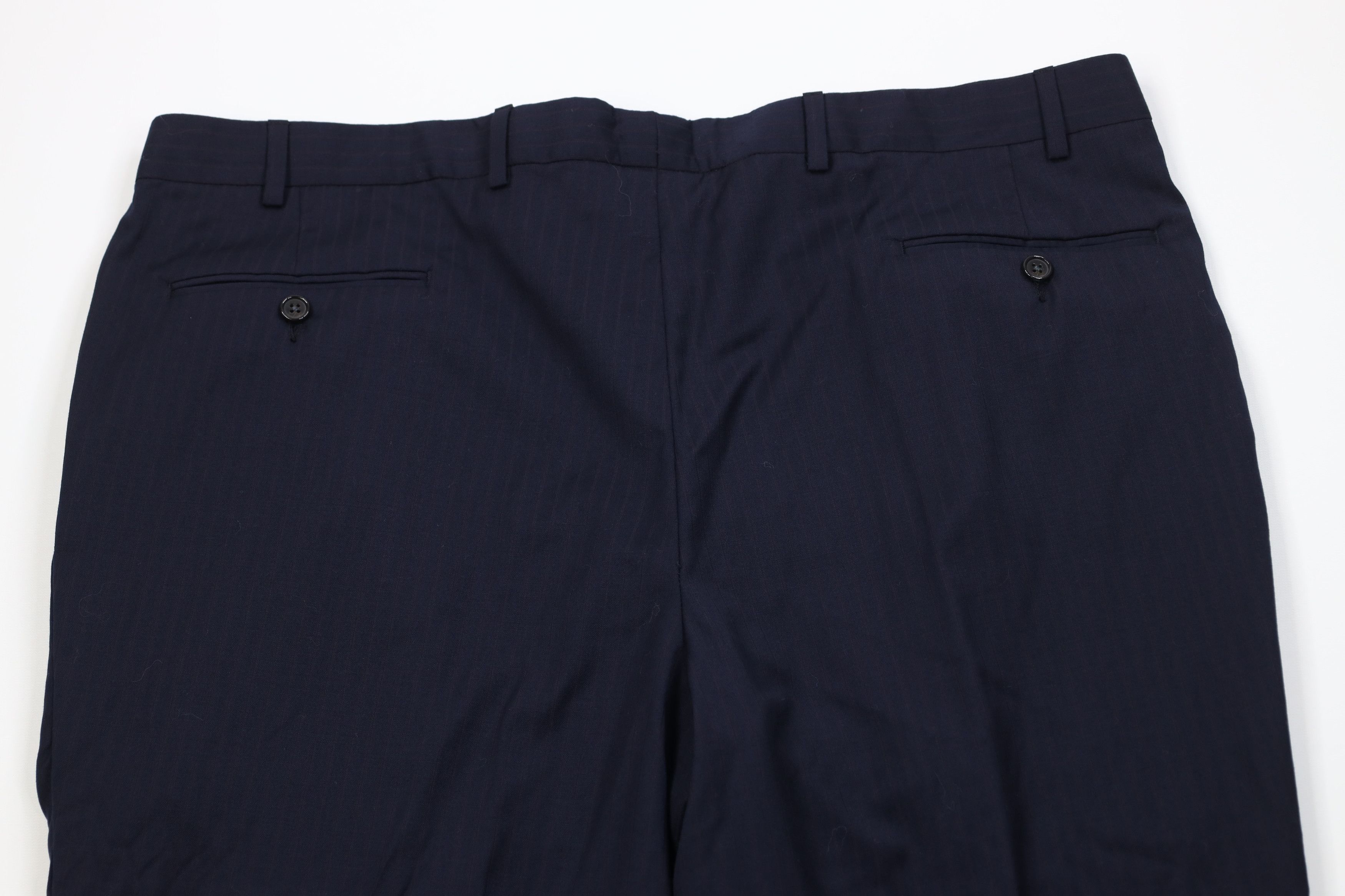 Vintage Vintage 90s Streetwear Knit Pinstriped Wide Led Chino Pants Size US 40 / EU 56 - 8 Thumbnail