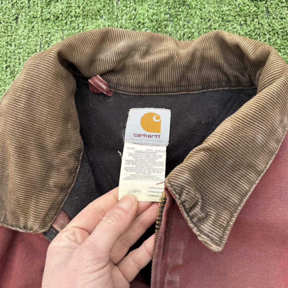 Carhartt Carhartt Men's Vintage Brick Red Santa Fe Jacket Size XL Size US XL / EU 56 / 4 - 3 Thumbnail