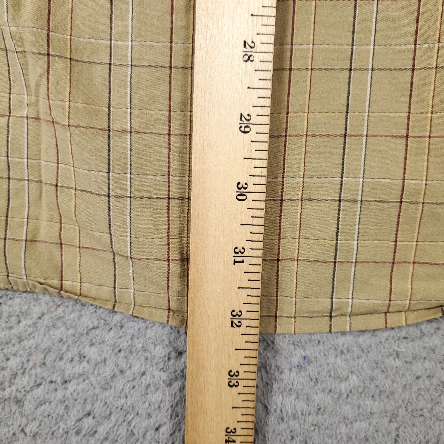 Nautica Nautica Shirt Mens Size 2XL Beige Plaid Casual Button Up Long Sleeve Size US XXL / EU 58 / 5 - 6 Thumbnail
