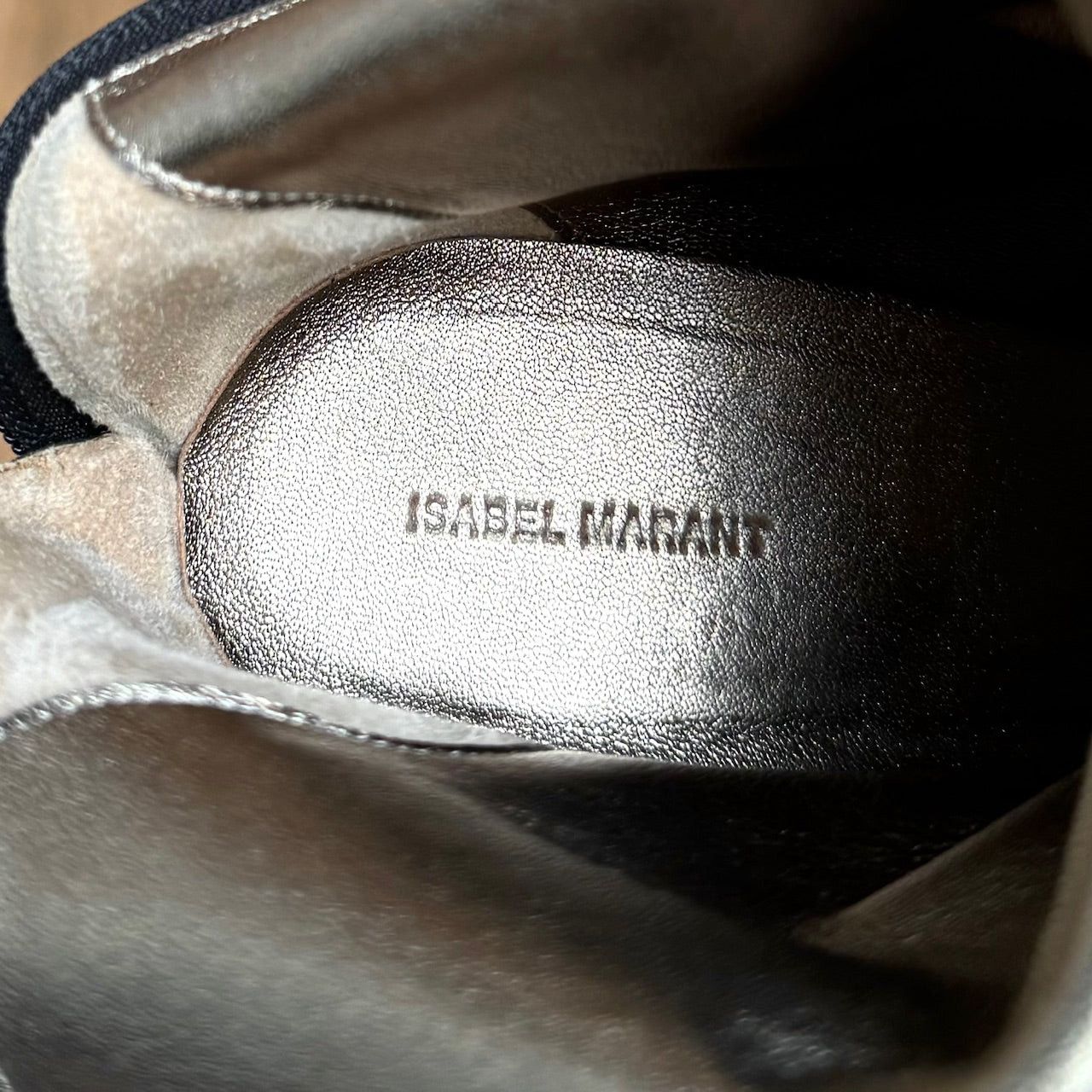 Isabel Marant Isabel Marant Garrett Metallic Gold Heeled Accent Booties Size US 7 / IT 37 - 8 Thumbnail