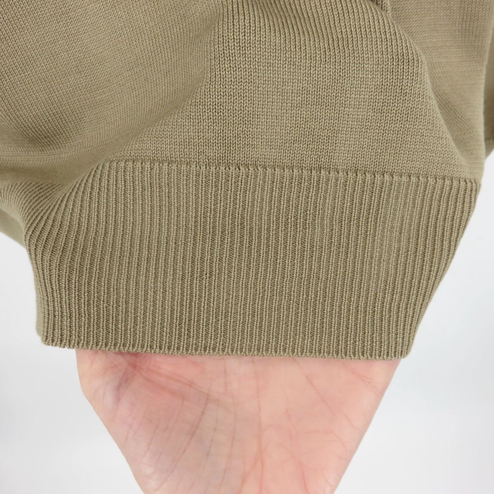 Jos. A. Bank Jos A Bank Men 2XL Pullover Mock Neck Silk Knit Solid Tan Long Sleeve Sweater Shirt Size US XXL / EU 58 / 5 - 5 Thumbnail