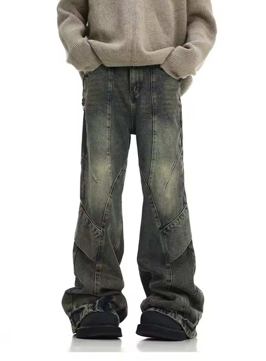 Japanese Brand × Jean Y2K Street Baggy Flared Denim Size US 26 / EU 42 - 1 Thumbnail