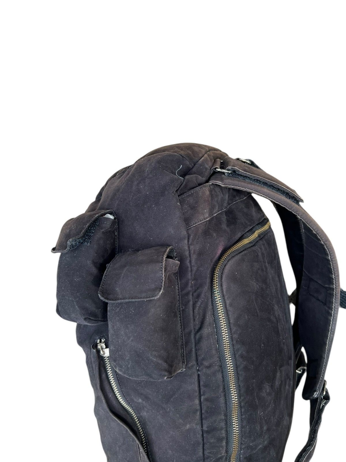 Vintage LORINZA Japan Sun Faded Black Puffer Backpack Size ONE SIZE - 14 Thumbnail