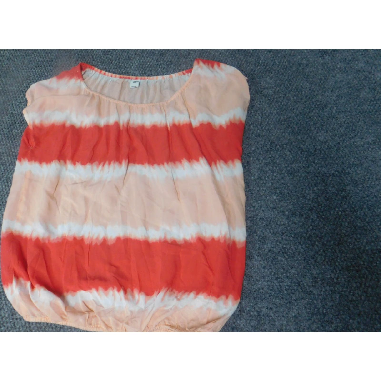 Old Navy Old Navy Womens Blouse S Pink Striped Pullover Crew Neck Dolman Sleeve Regular Fit casual Size S / US 4 / IT 40 - 3 Thumbnail