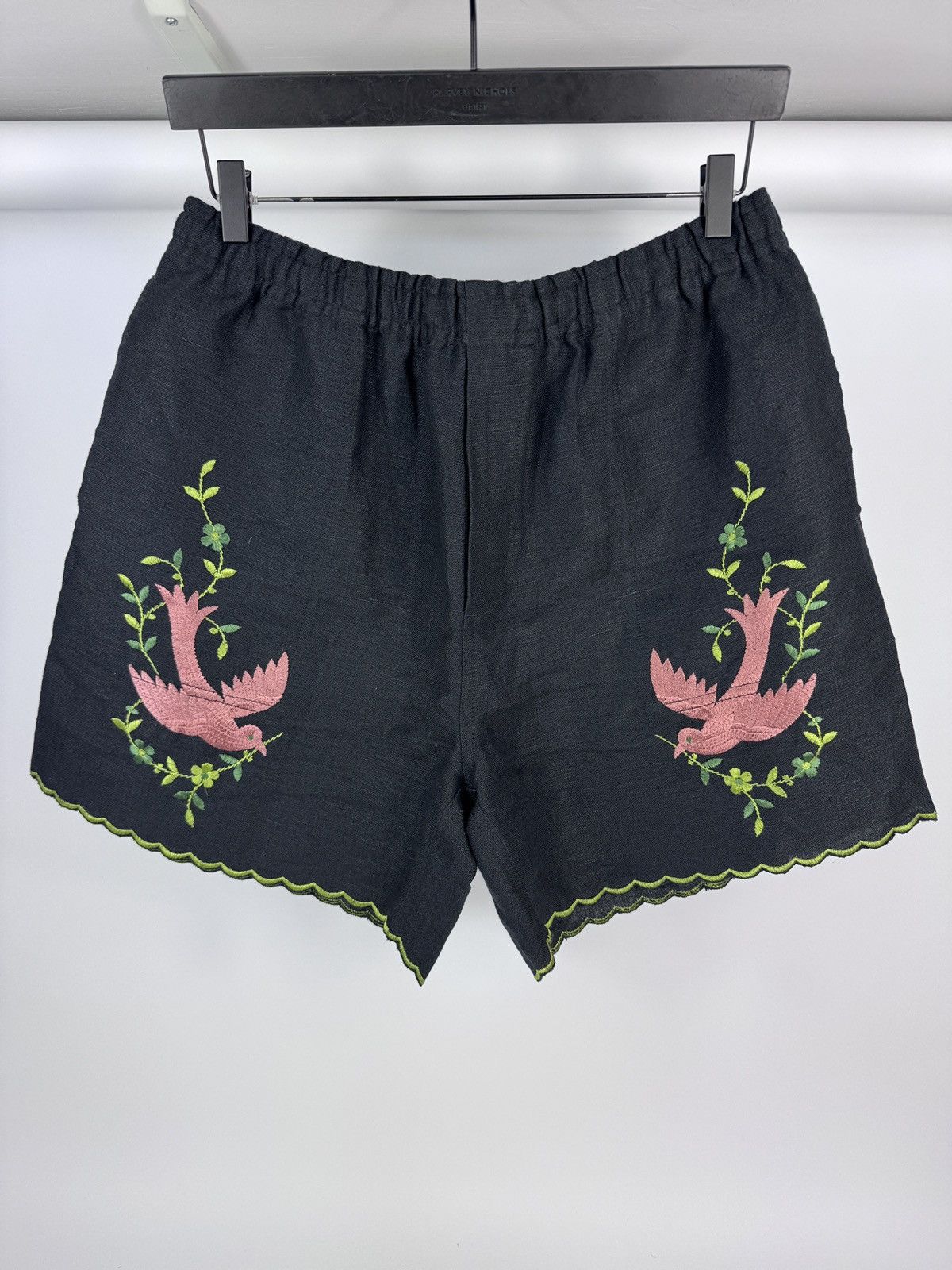 Bode EMBROIDERED LINEN SHORTS Size US 34 / EU 50 - 1 Thumbnail