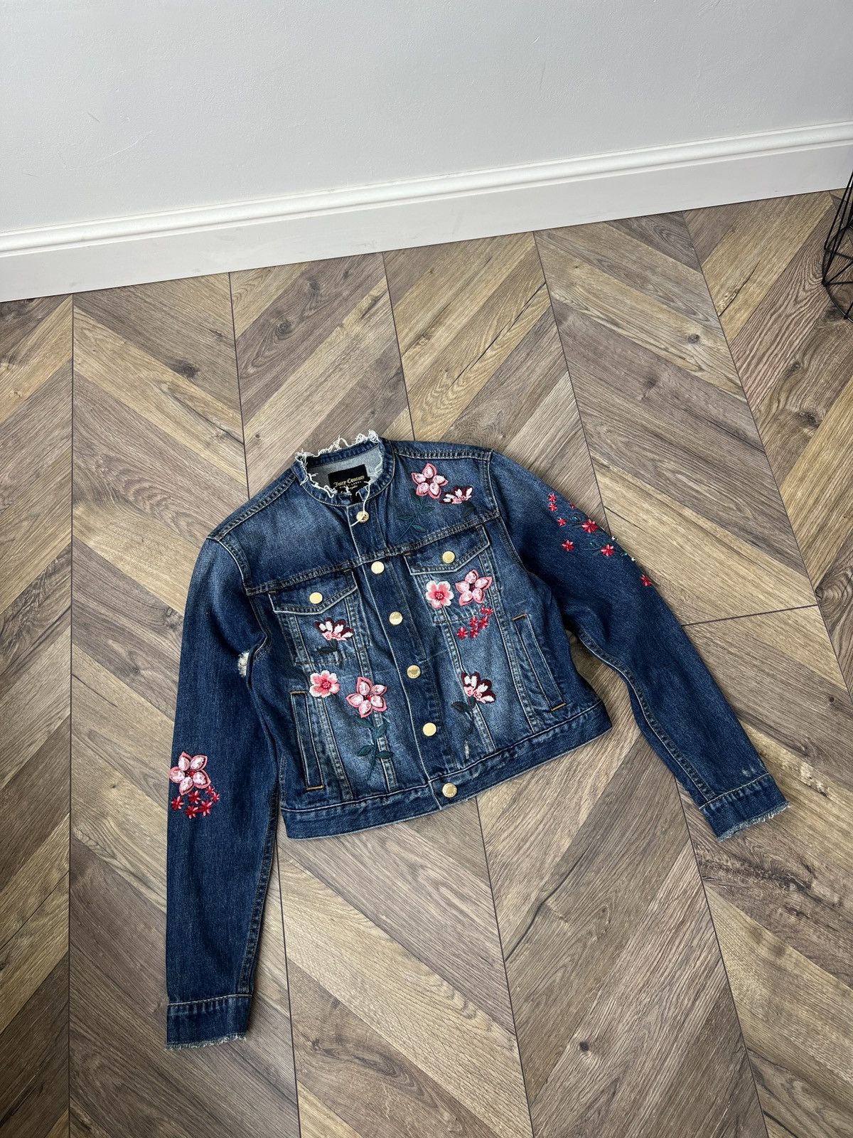 Juicy Couture Vintage RARE Juicy Couture Black Label Denim Jacket Size XS / US 0-2 / IT 36-38 - 5 Thumbnail