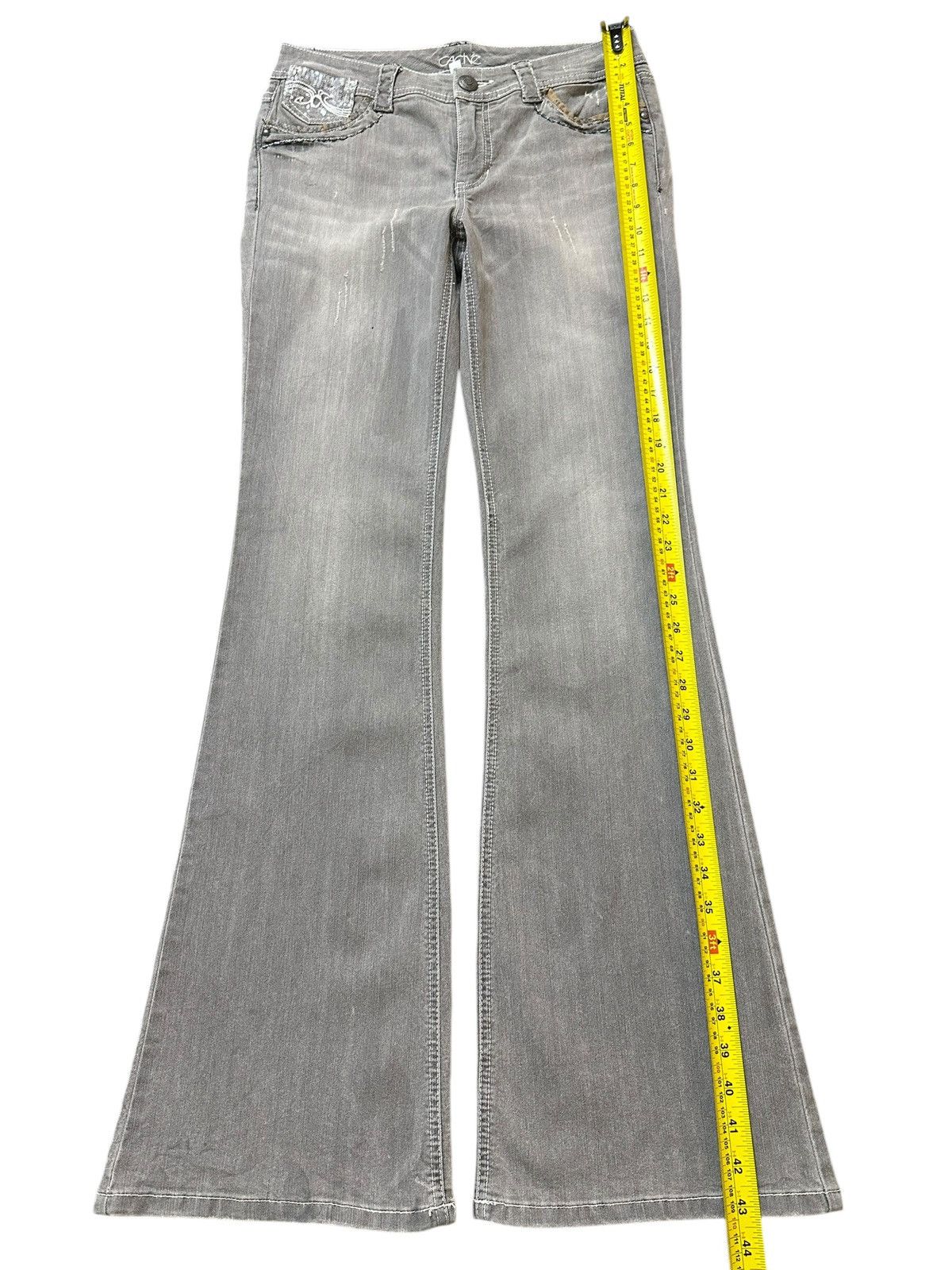 Japanese Brand Vintage Japanese Brand Light Faded Wash Style Flared Jeans Size US 30 / EU 46 - 12 Thumbnail