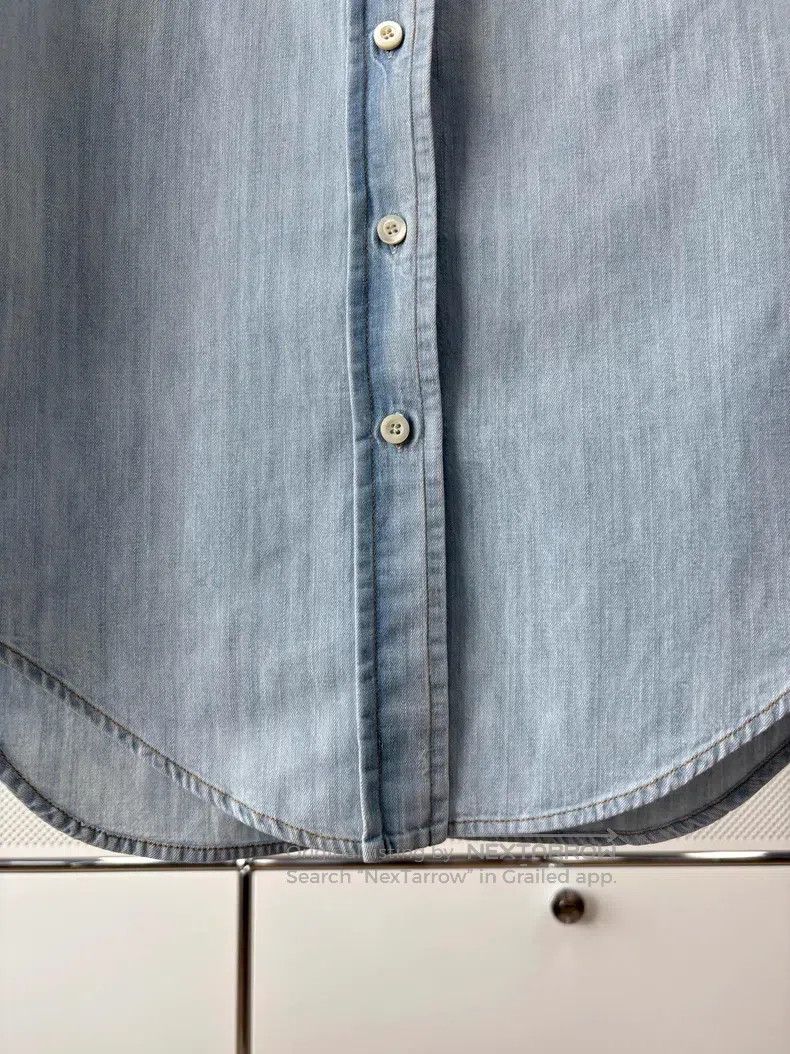 Prada Prada Old-fashioned blue sleeveless triangle logo denim ve Size XXS / US 00 / IT 34 - 3 Thumbnail