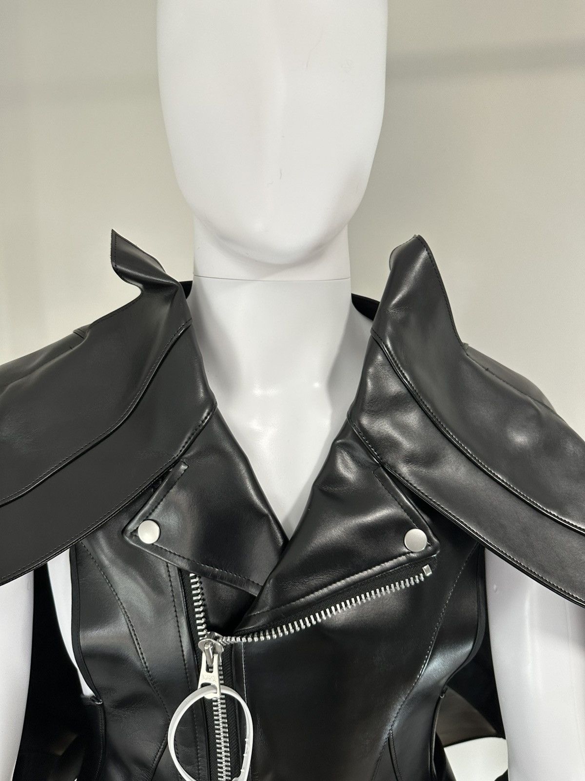 Junya Watanabe JUNYA WATANABE x CDG ASYMMETRICAL BIKER JACKET “BATMAN” 🦇 Size US S / EU 44-46 / 1 - 10 Thumbnail