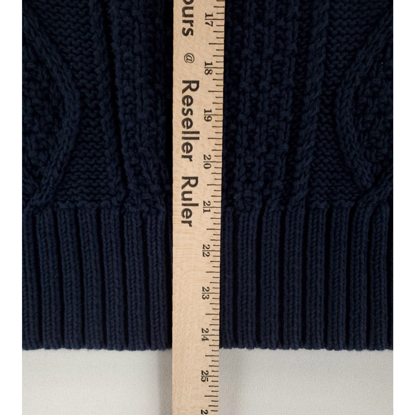 J.Crew J.CREW Sweater Long Sleeve Blue Cotton Mens S Pullover Chunky Knit Size US S / EU 44-46 / 1 - 5 Thumbnail